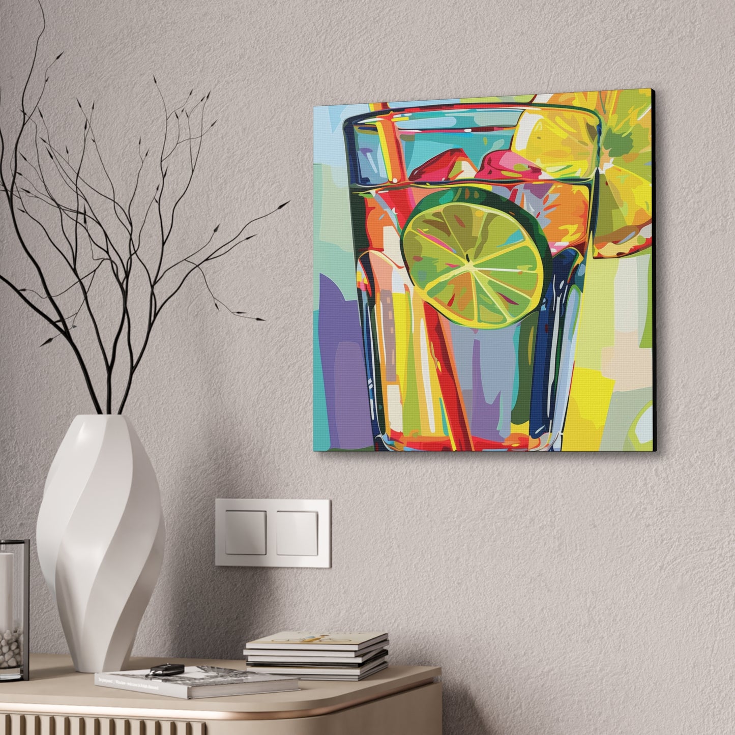 Summer Drinks - Canvas Stretched, 0.75"