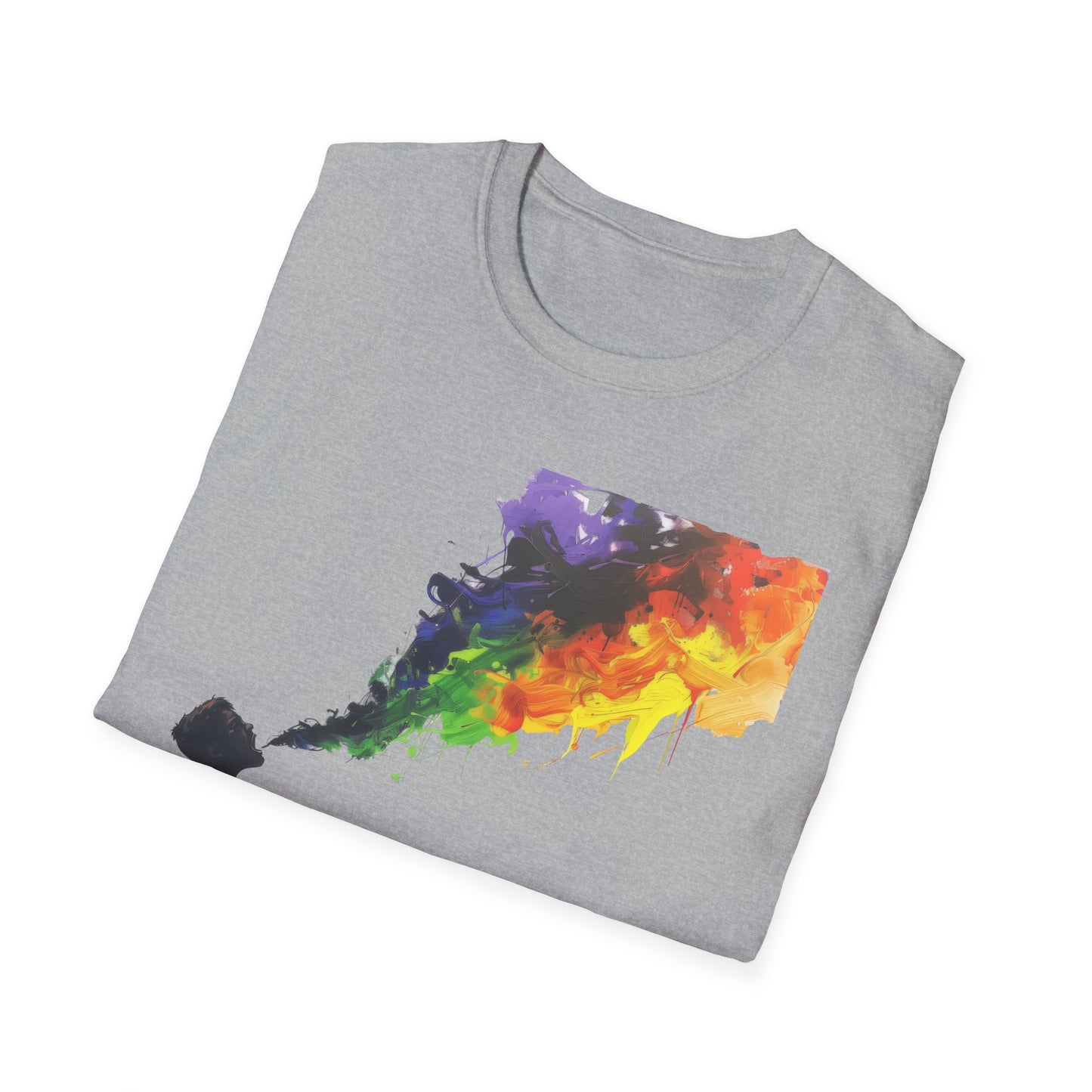 Rainbow Breath - Unisex Softstyle T-Shirt