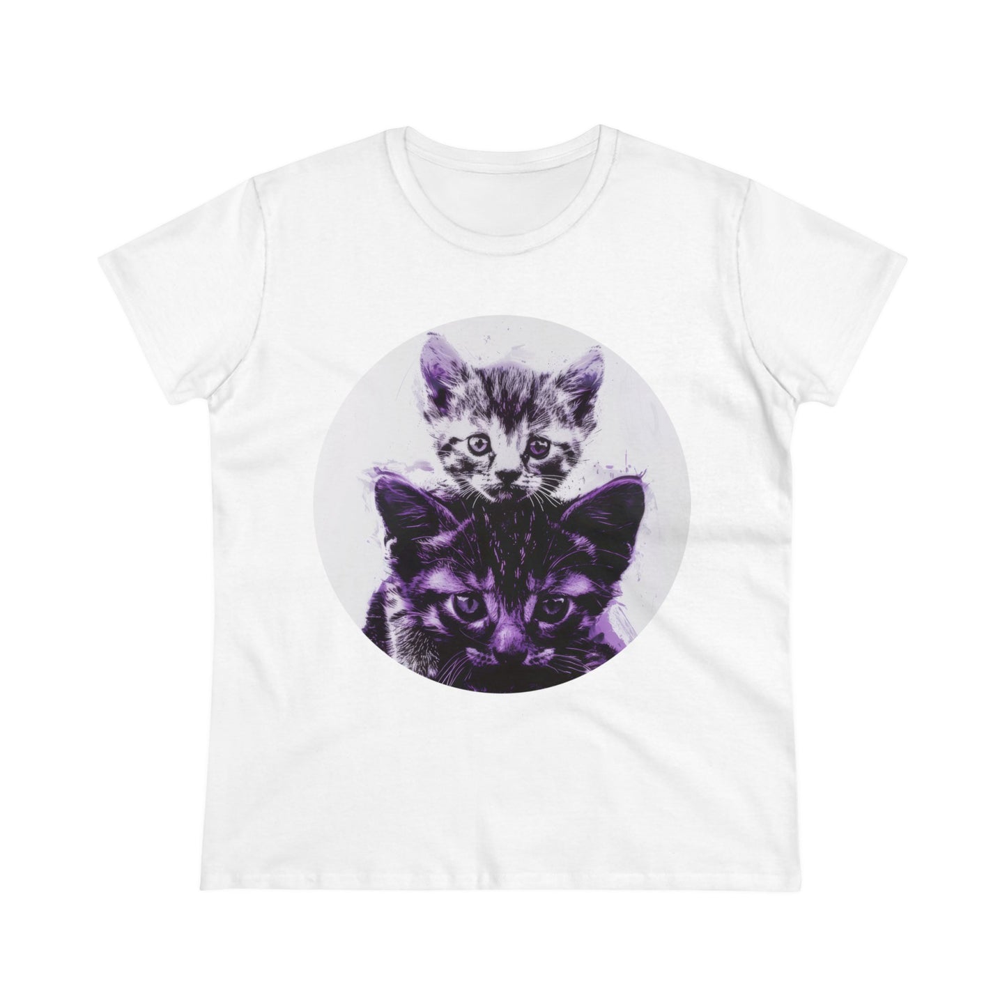 Stacked Cats - Women's Midweight Cotton Tee