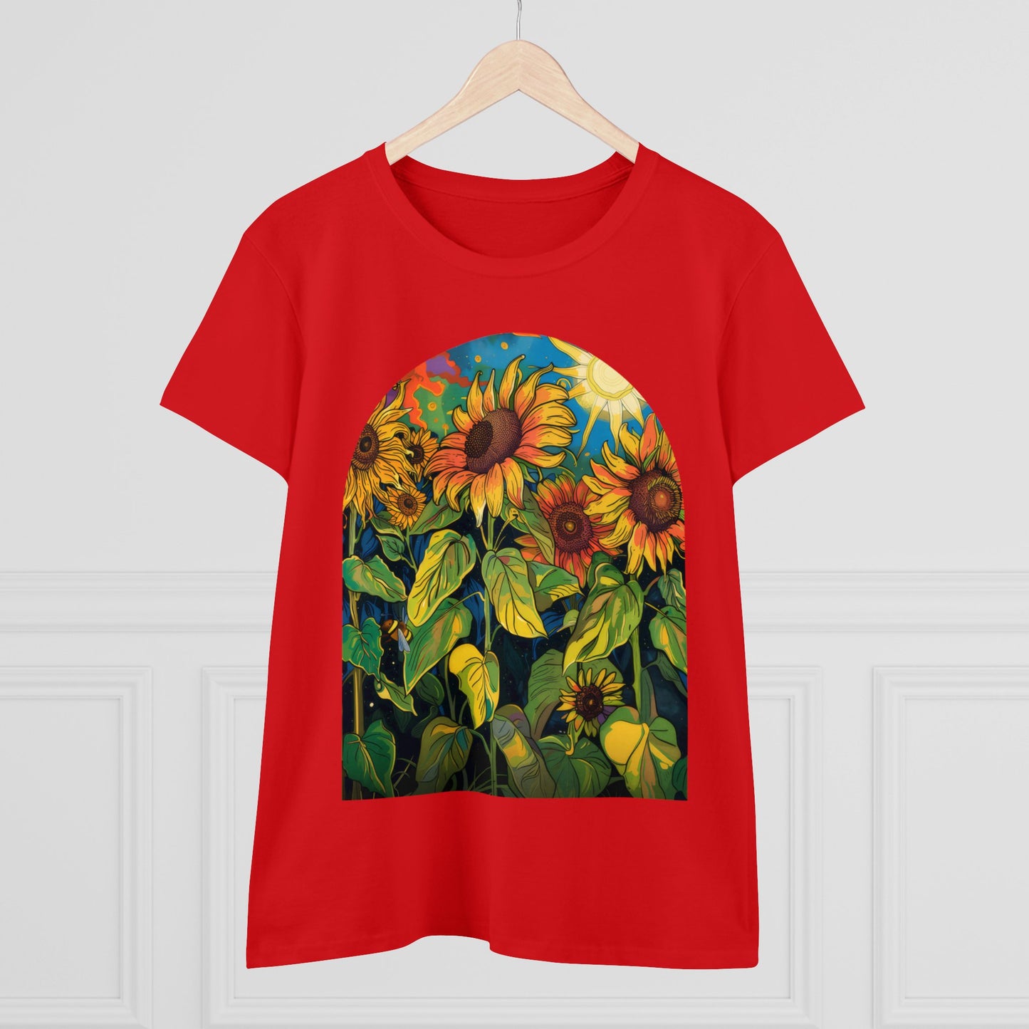 Sunflowers - Women's Midweight Cotton Tee