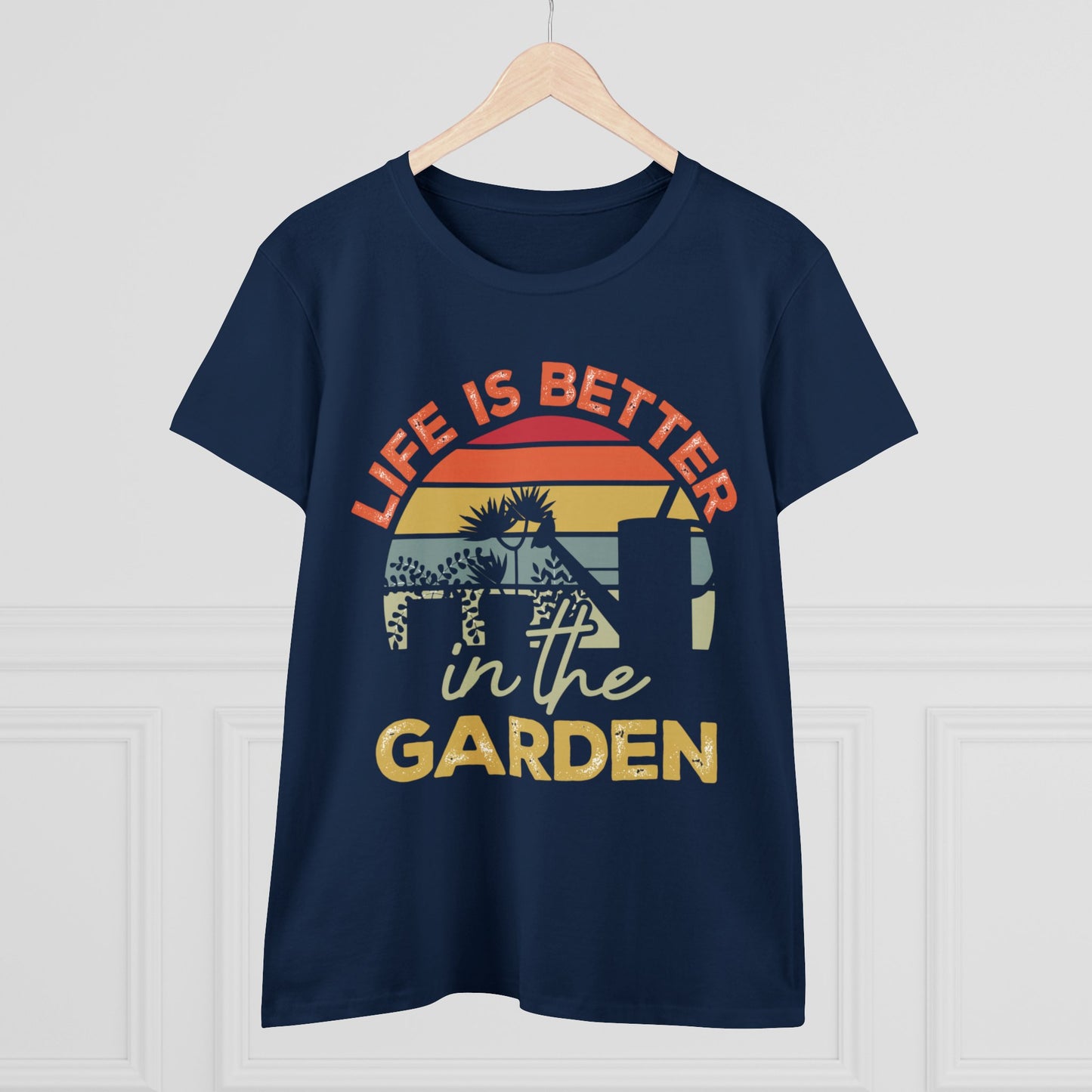 Life Is Better In the Garden - Gardening - Women's Midweight Cotton Tee