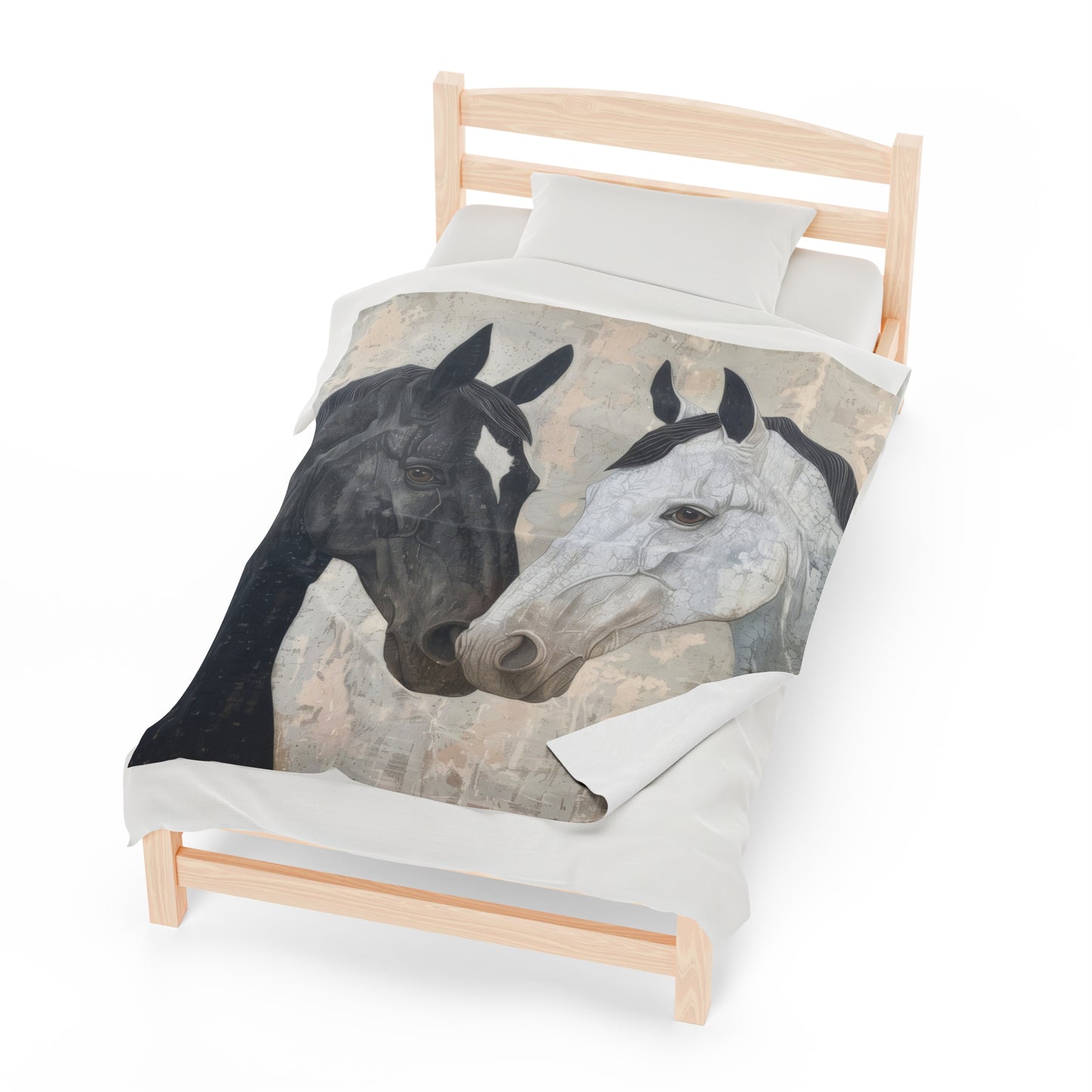 Horses - Velveteen Plush Blanket