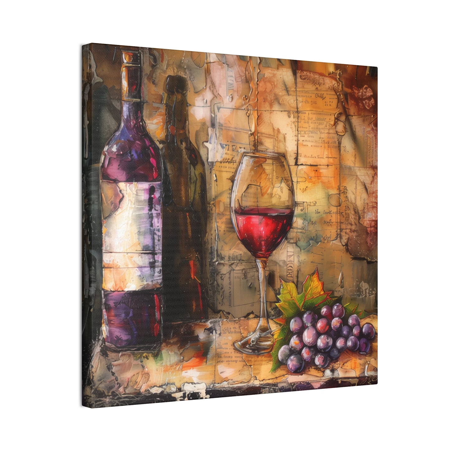 Wine - Canvas Stretched, 0.75"