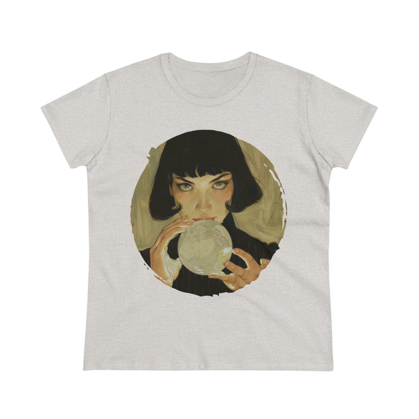 Crystal Ball - Mysticism - Women's Midweight Cotton Tee