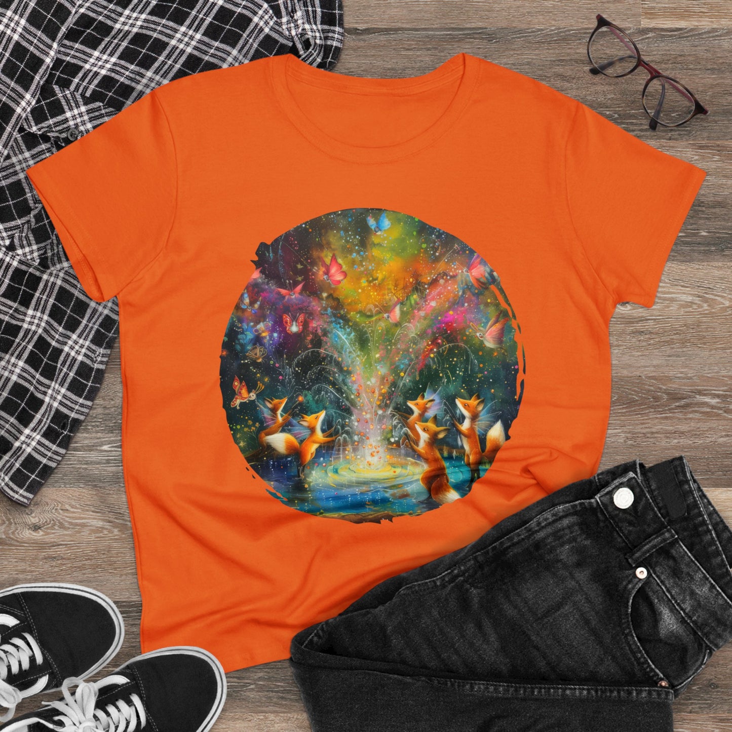 Fairy Celebration - Fantasy - Women's Midweight Cotton Tee