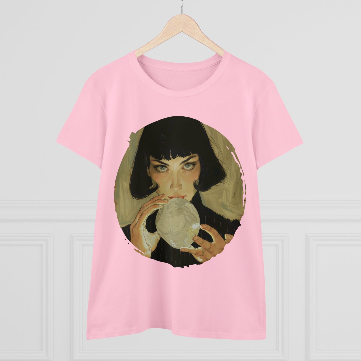 Crystal Ball - Mysticism - Women's Midweight Cotton Tee