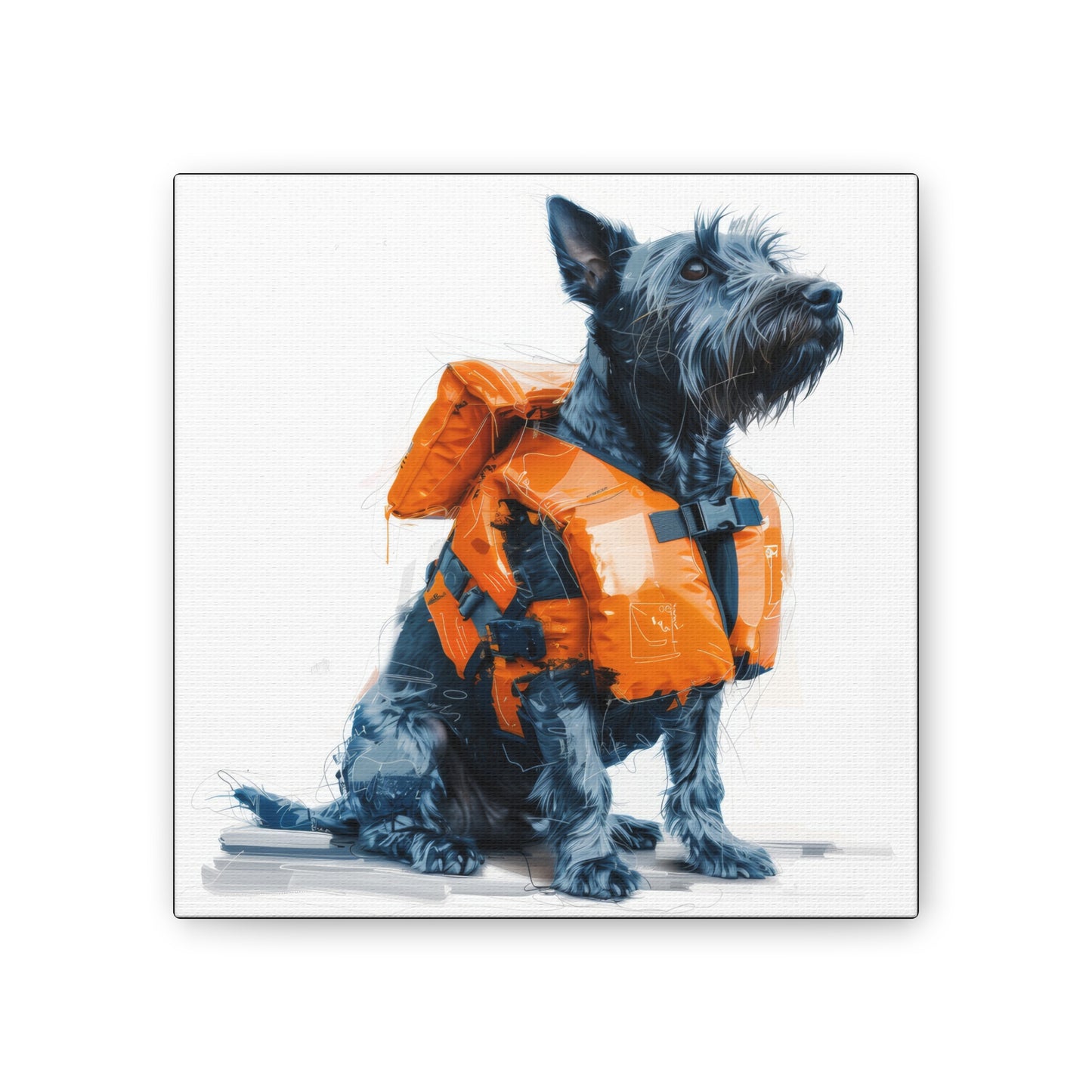 Water Dog - Canvas Stretched, 0.75"