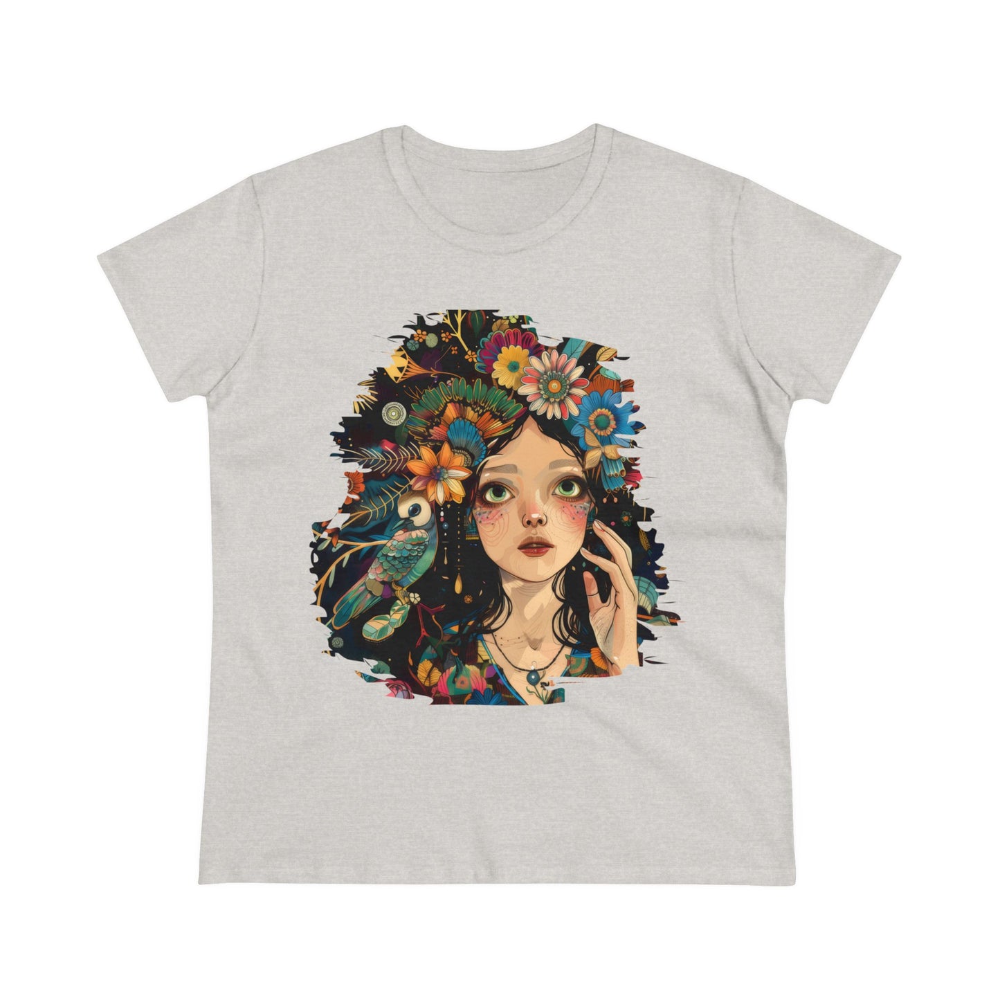 Flower Girl - Women's Midweight Cotton Tee