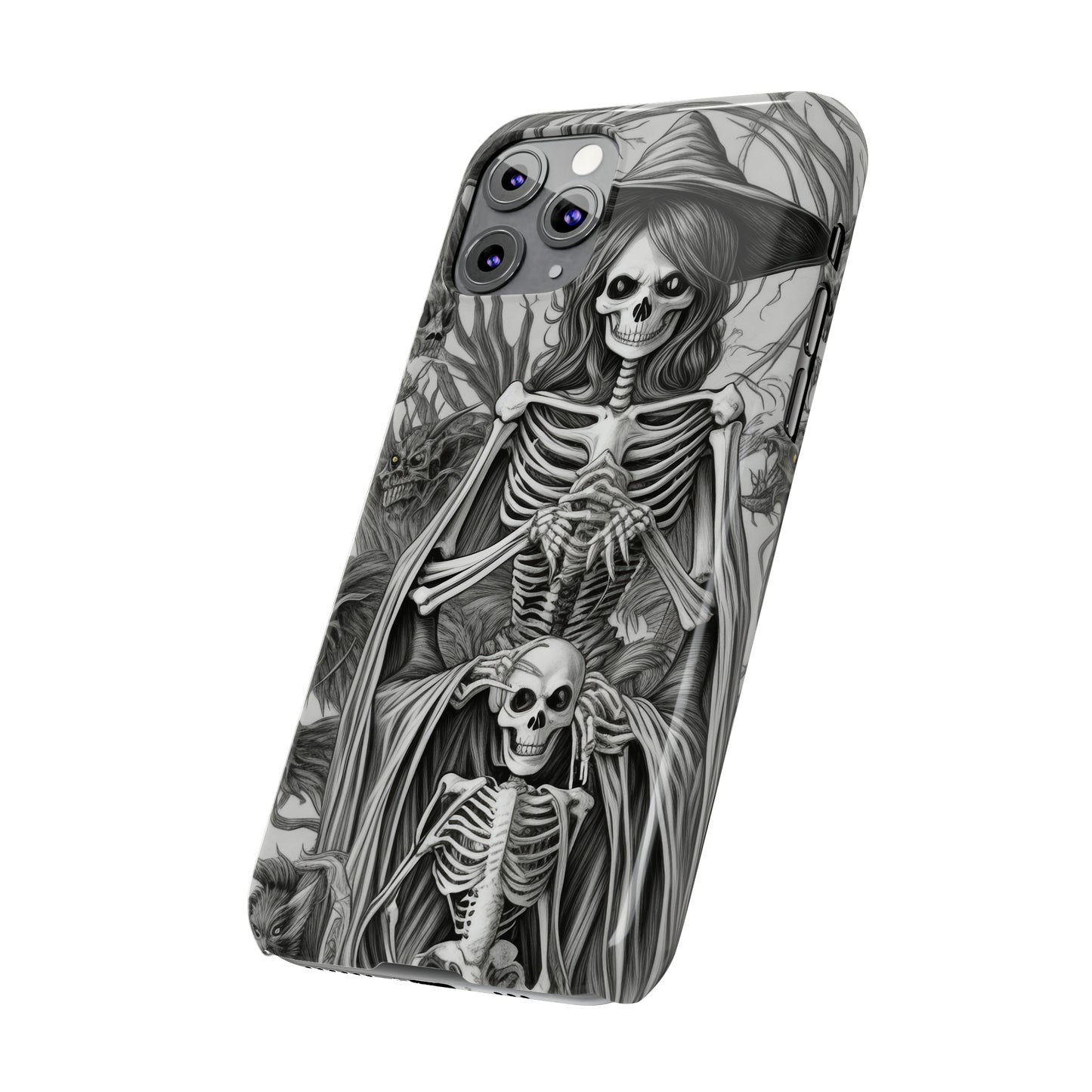 Skeleton Witch - Phone Case