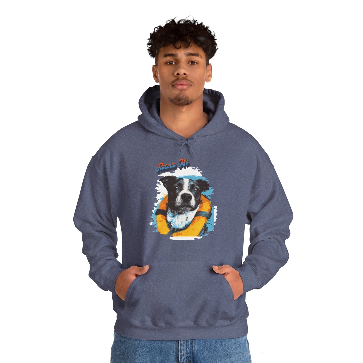 Rescue Dog - Unisex Heavy Blend™ Hooded Sweatshirt