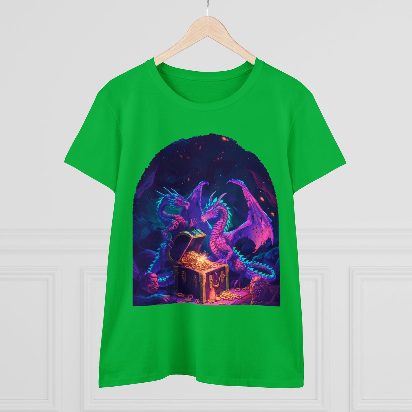 Dragons and Loot - Fantasy - Women's Midweight Cotton Tee