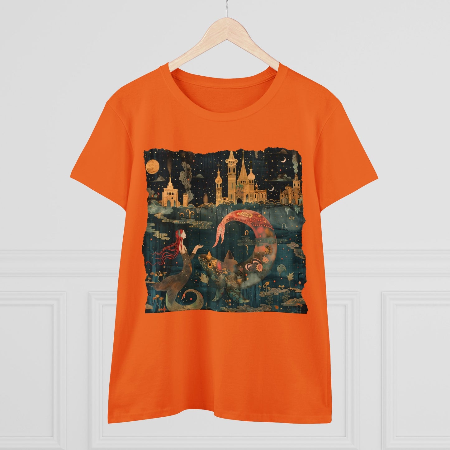 Mermaid - Fantasy - Women's Midweight Cotton Tee