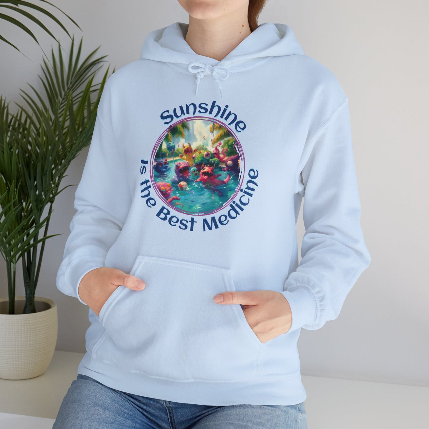 Sunshine is the Best Medicine - Unisex Heavy Blend™ Hooded Sweatshirt