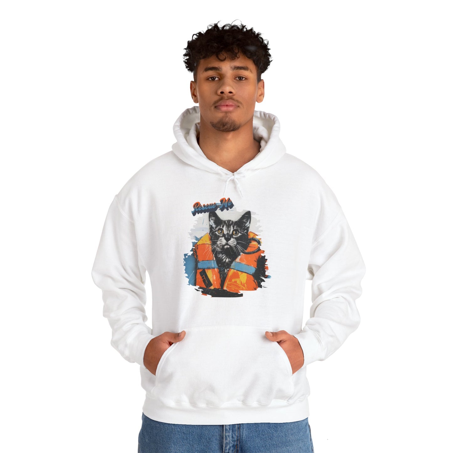 Rescue Cat - Unisex Heavy Blend™ Hooded Sweatshirt