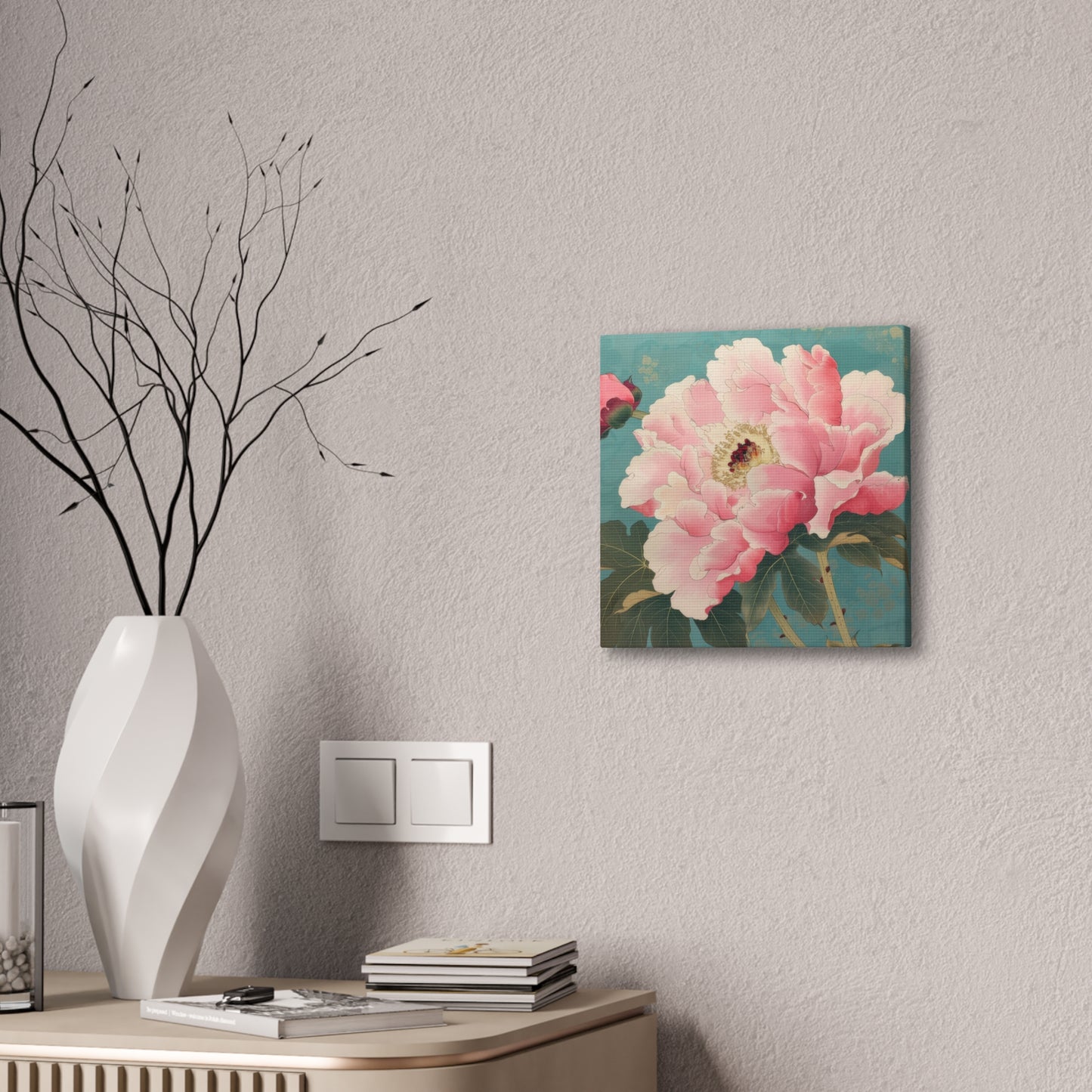 Peony - Canvas Stretched, 0.75"