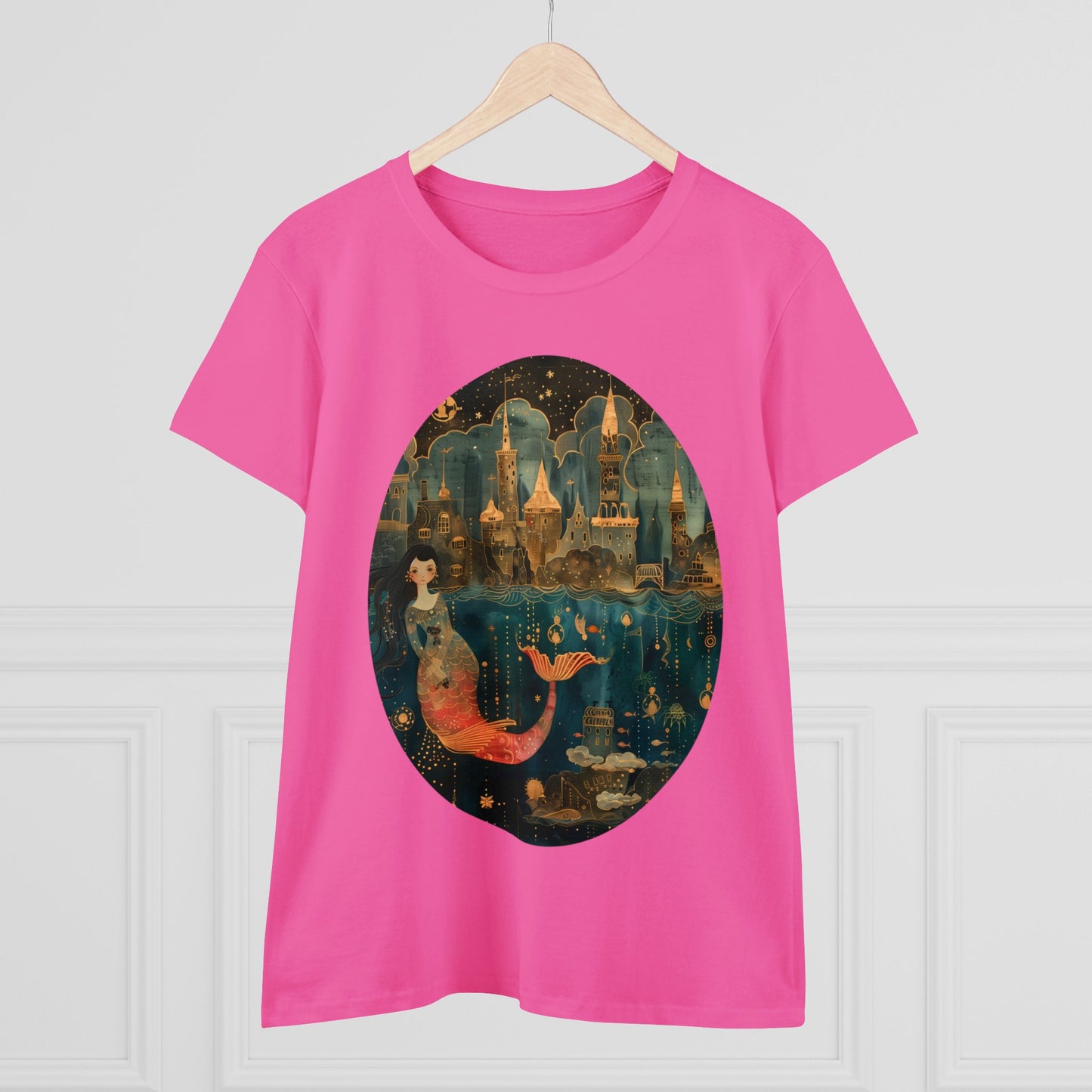 Mermaid - Fantasy - Women's Midweight Cotton Tee