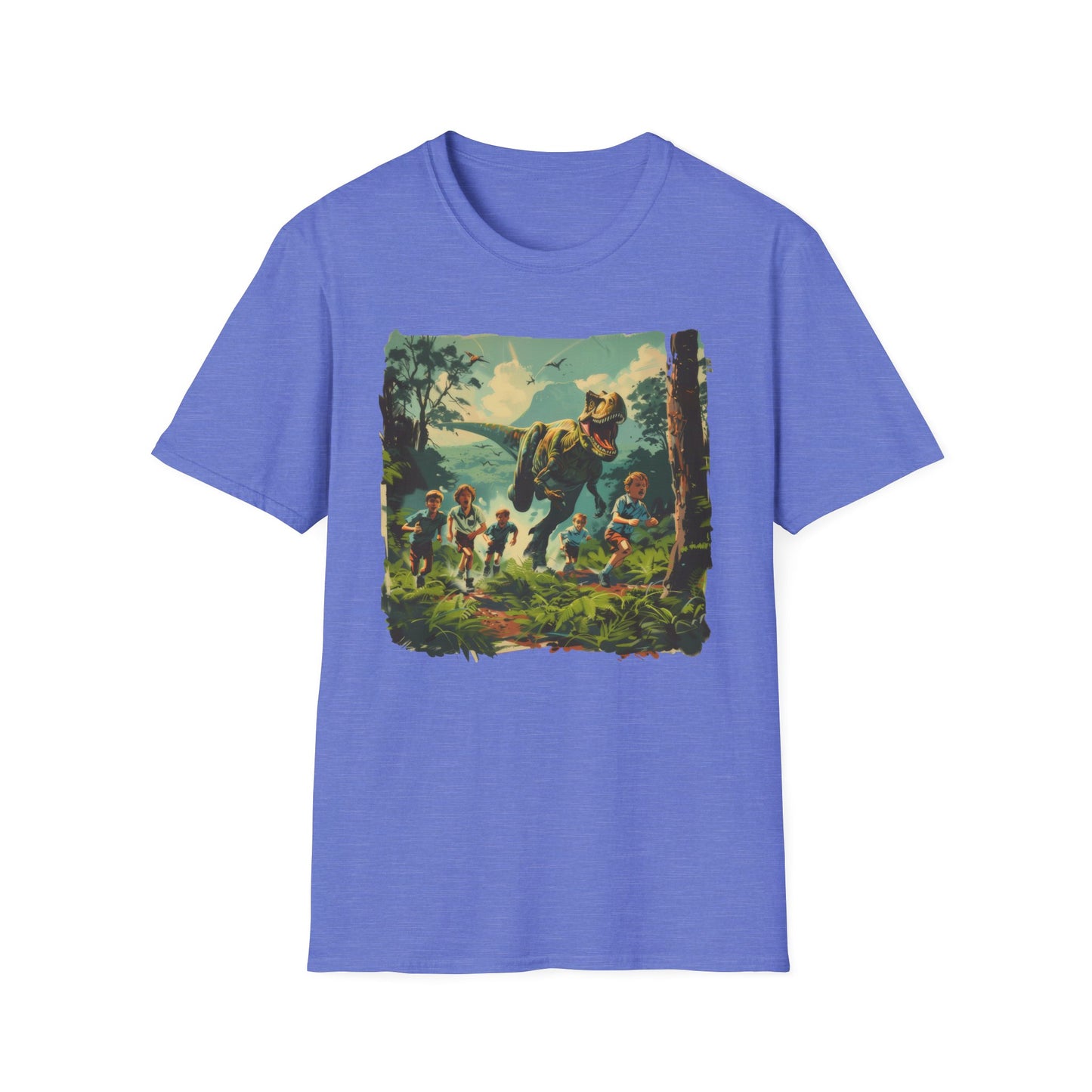 Dinosaur Chase - Unisex Softstyle T-Shirt