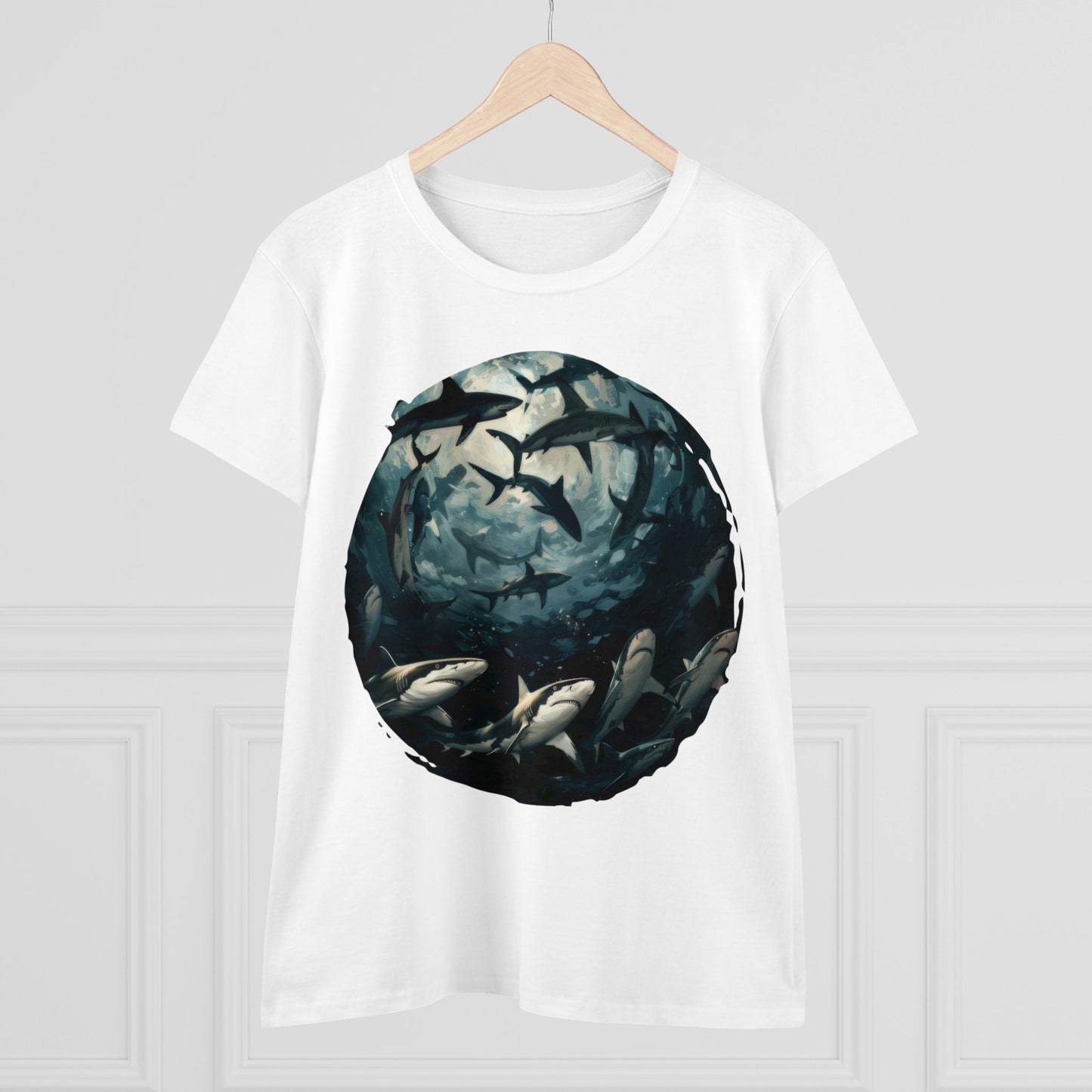 Sharks - Women's Midweight Cotton Tee