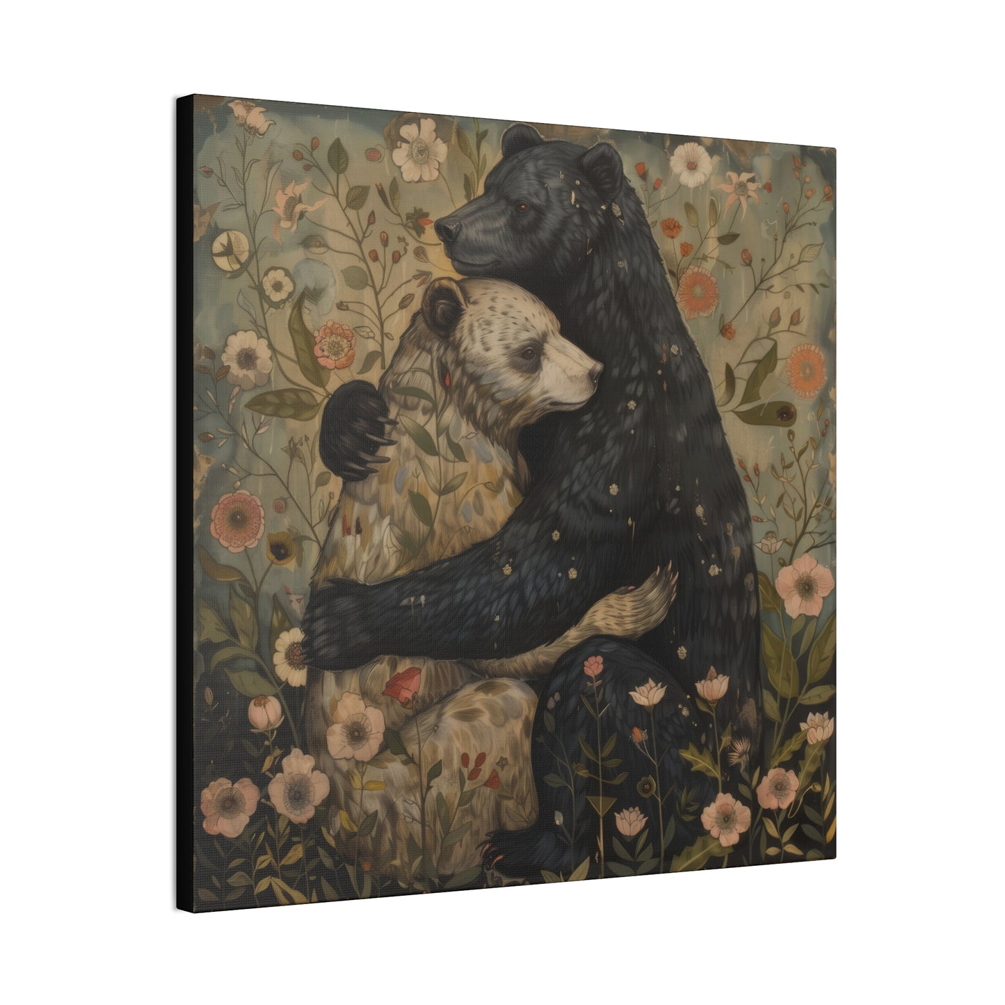 Copy of Hugging Bears - Canvas Stretched, 0.75" - Canvas Stretched, 0.75"