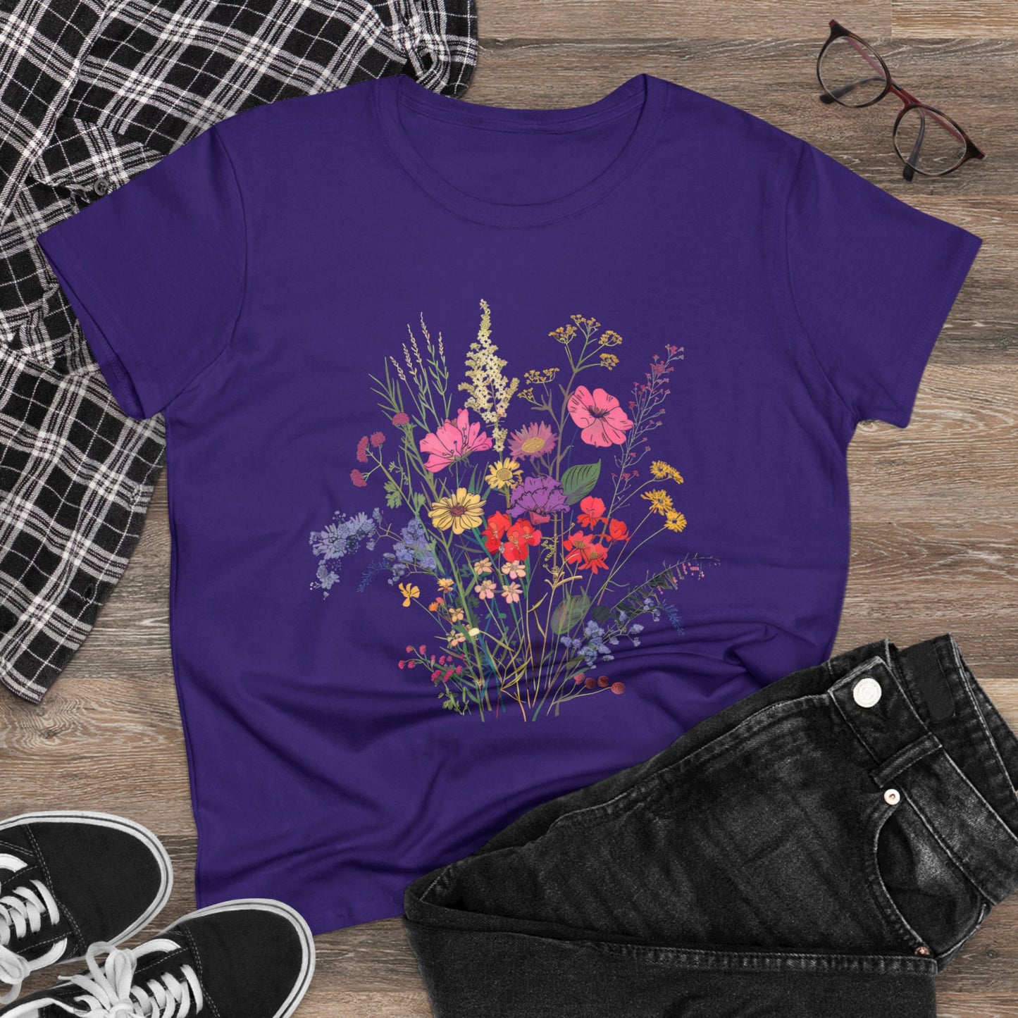 Wildflowers - Women's Midweight Cotton Tee