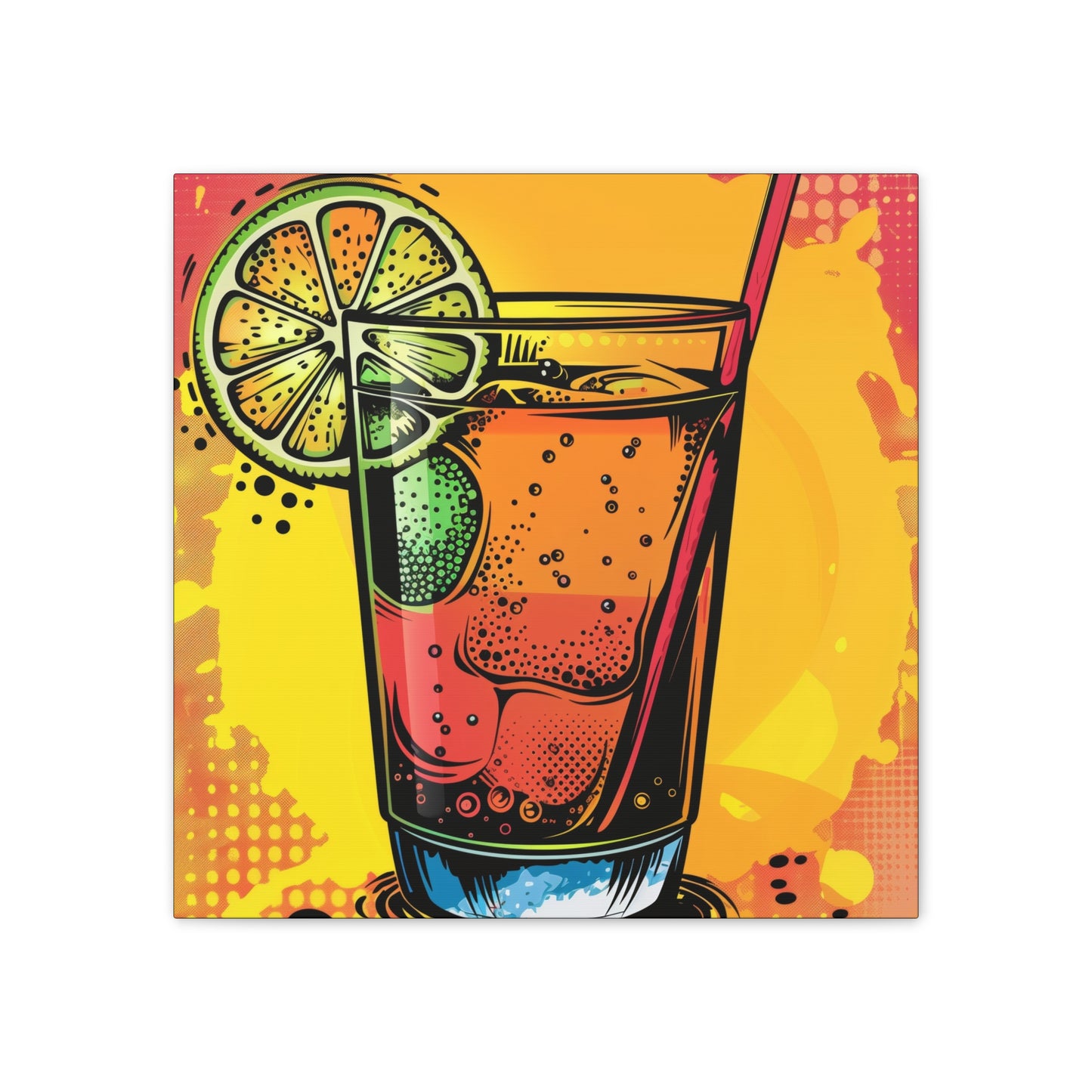 Summer Drinks - Canvas Stretched, 0.75"