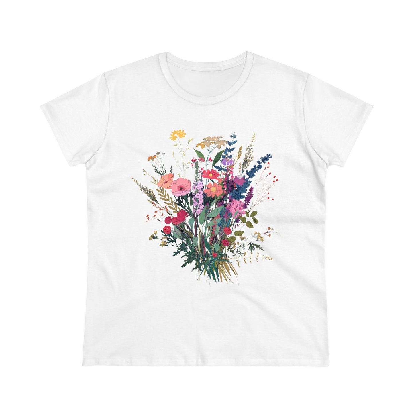 Wildflowers - Women's Midweight Cotton Tee