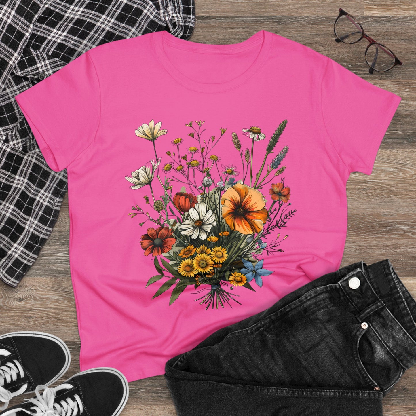 Wildflowers - Women's Midweight Cotton Tee