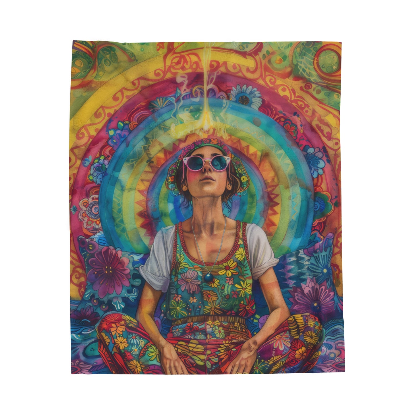 Meditation - Velveteen Plush Blanket