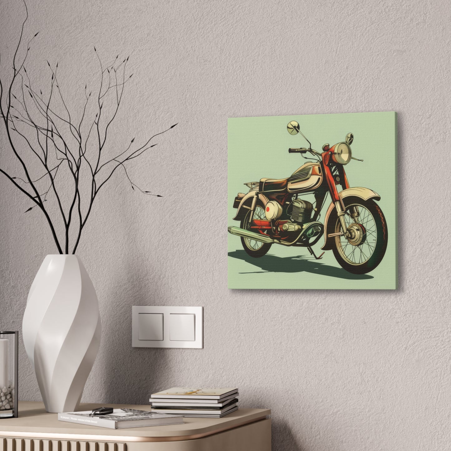 Motorcycle - Canvas Stretched, 0.75"