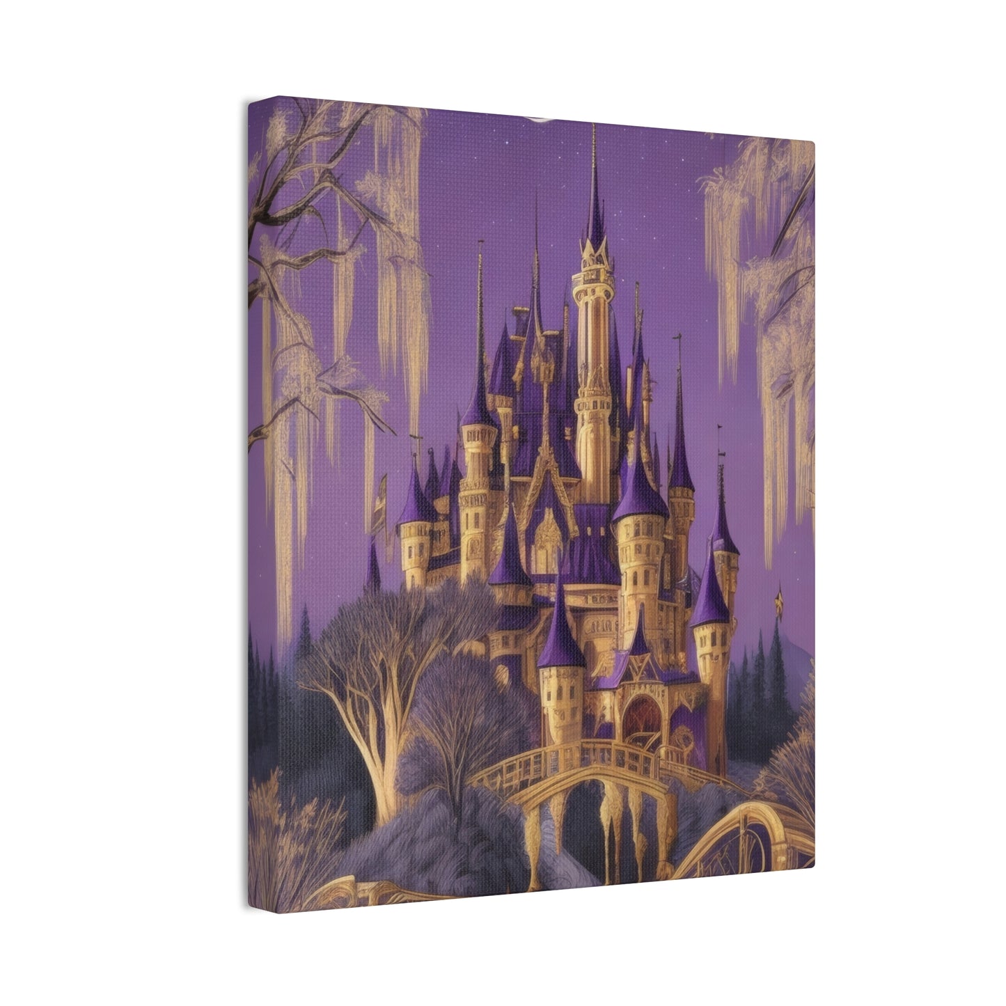 Purple Castle - Canvas Stretched, 0.75"