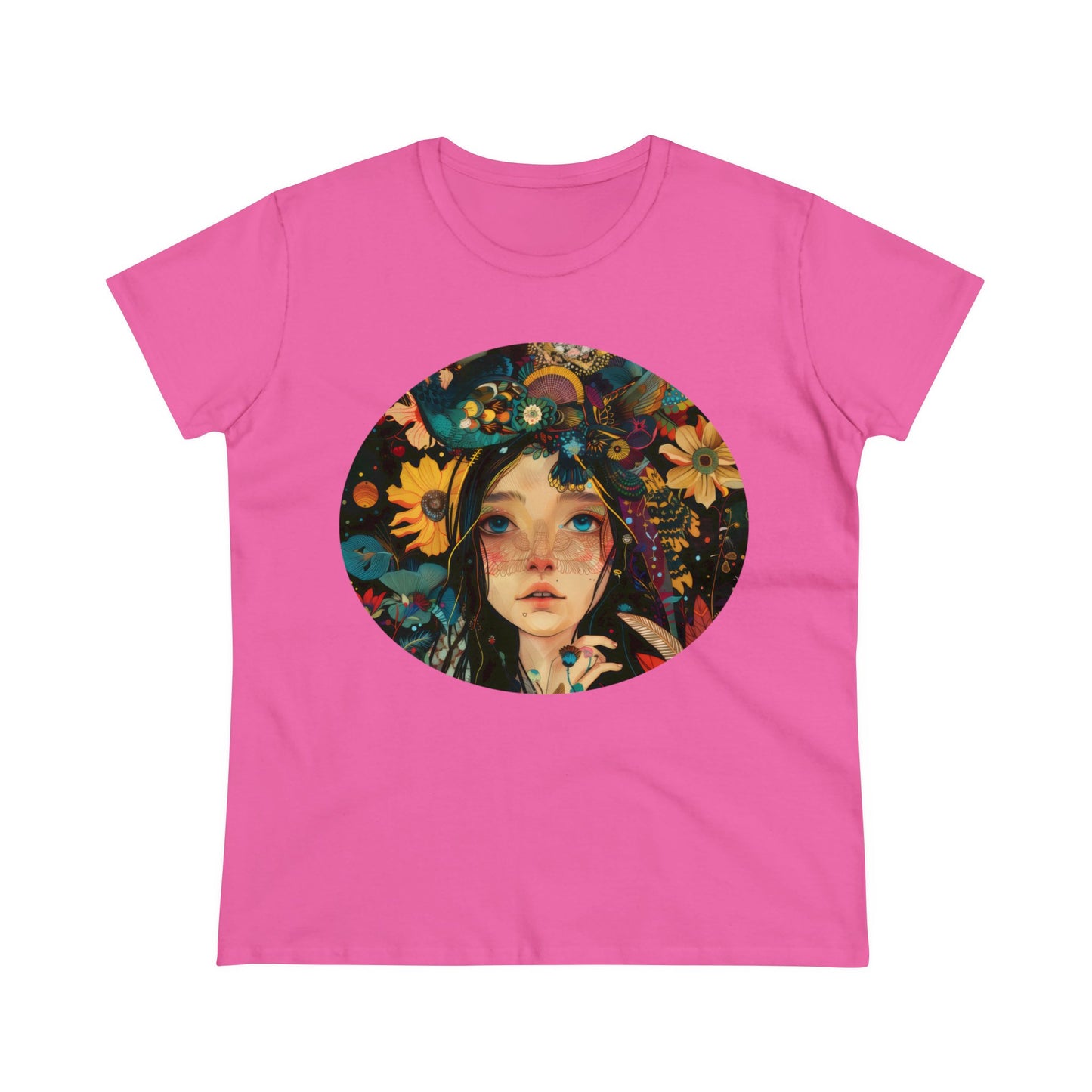 Flower Girl - Women's Midweight Cotton Tee