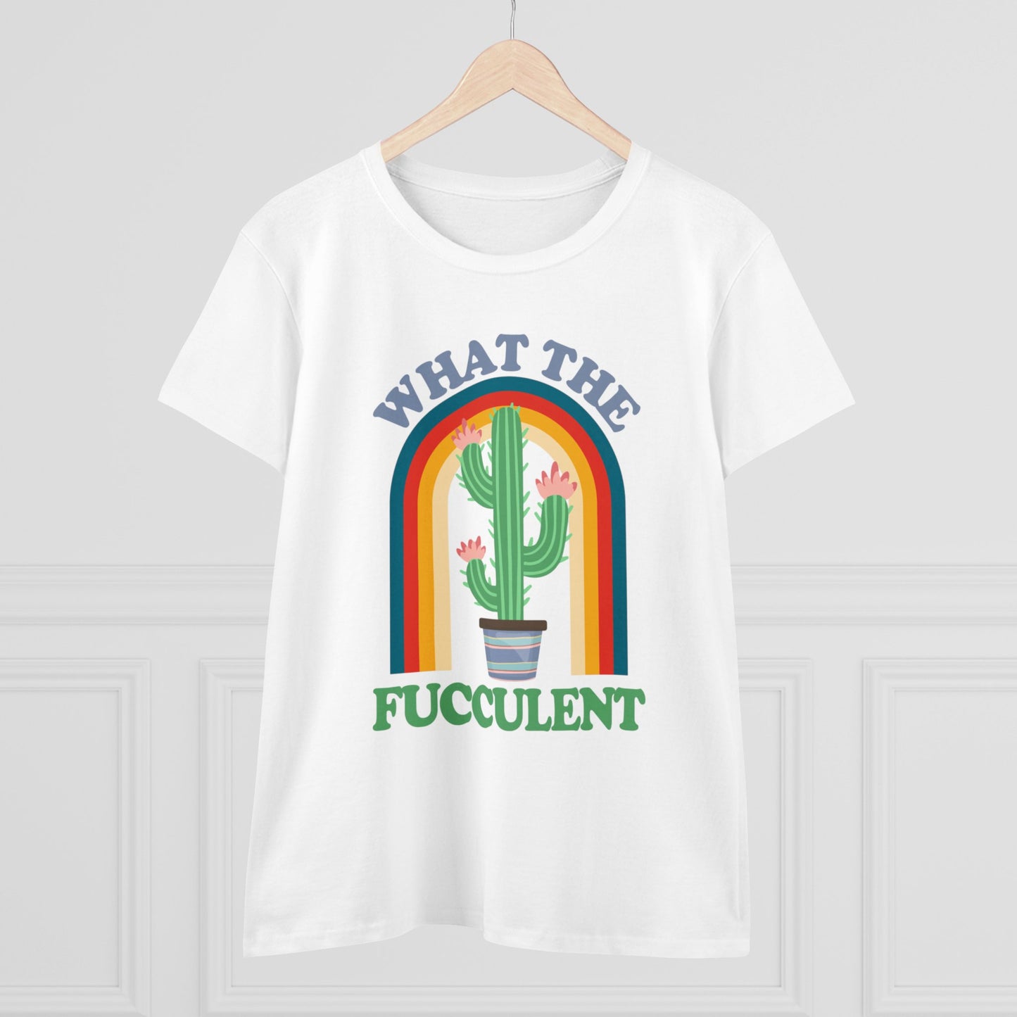 What the Fucculent - Gardening - Women's Midweight Cotton Tee