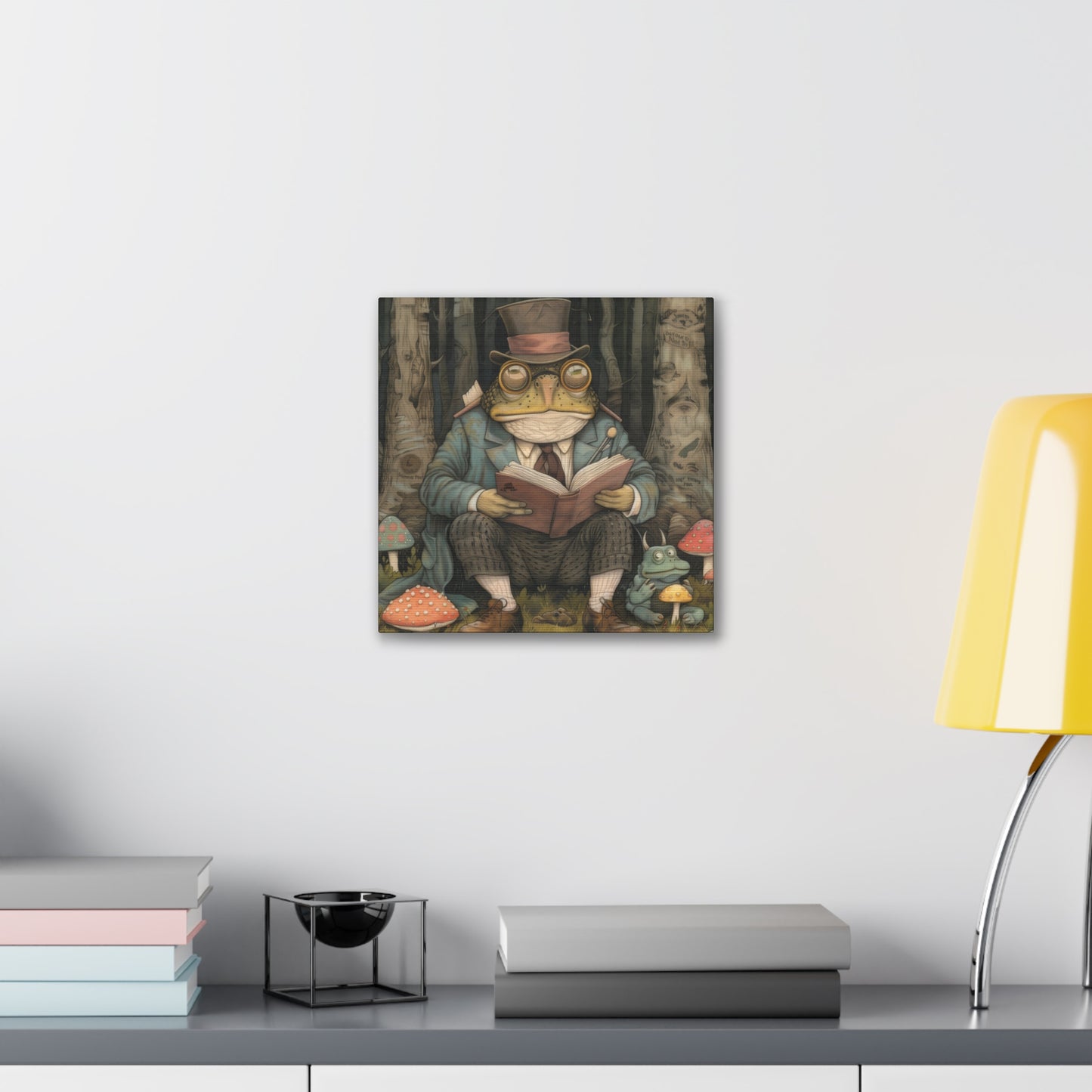 Reading Toad - Canvas Stretched, 0.75"