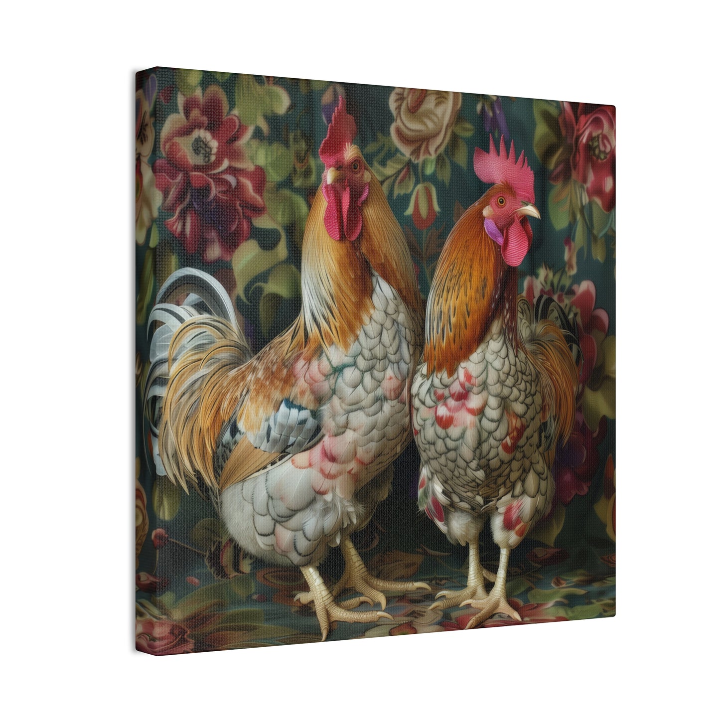 Chickens - Canvas Stretched, 0.75" - Canvas Stretched, 0.75"