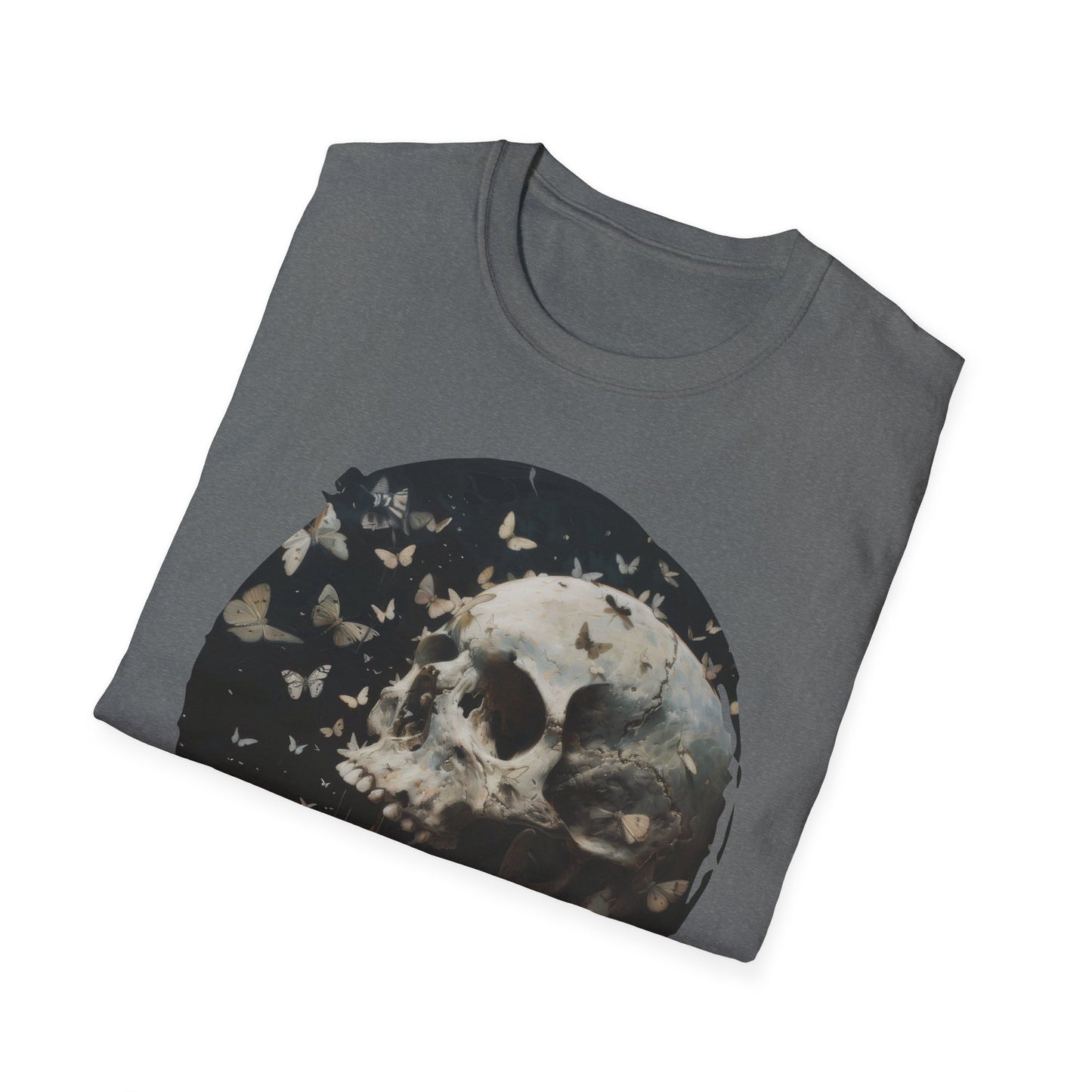 Skulls and Butterflies - Unisex Softstyle T-Shirt