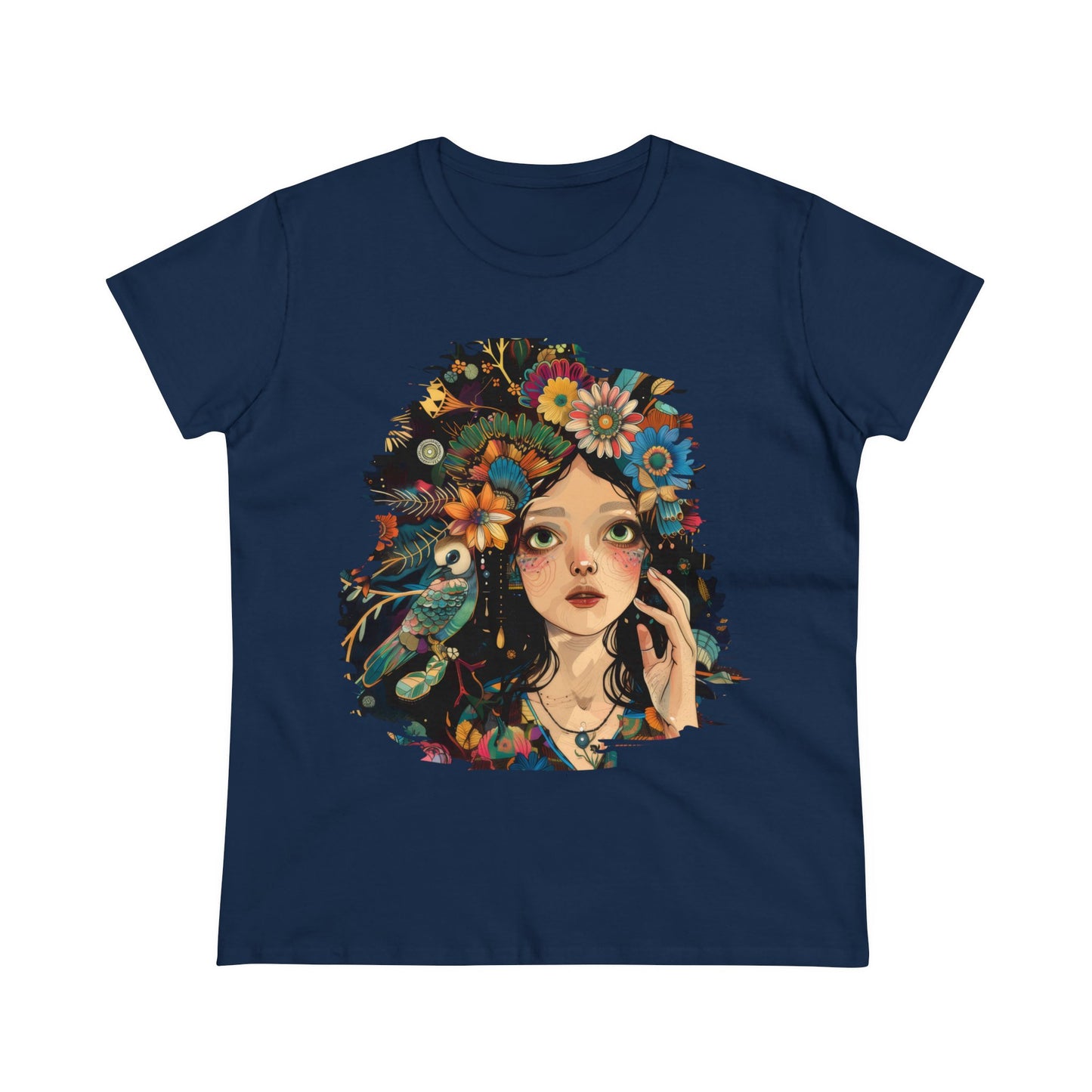 Flower Girl - Women's Midweight Cotton Tee