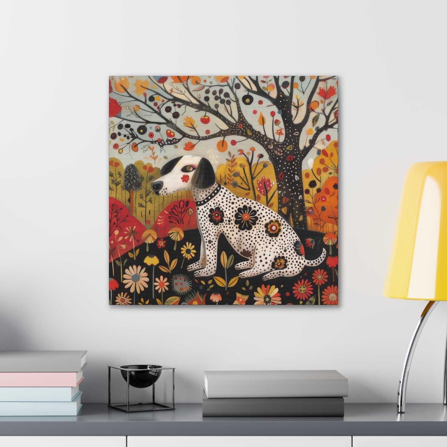 Autumn Dog - Canvas Stretched, 0.75"