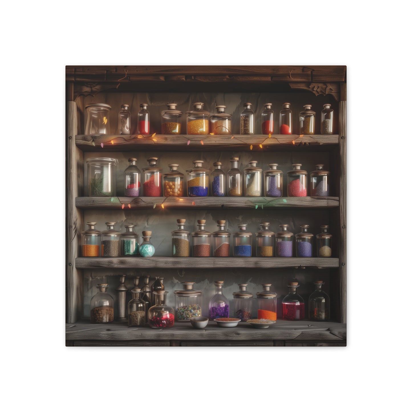 Apothecary Shelves - Canvas Stretched, 0.75"