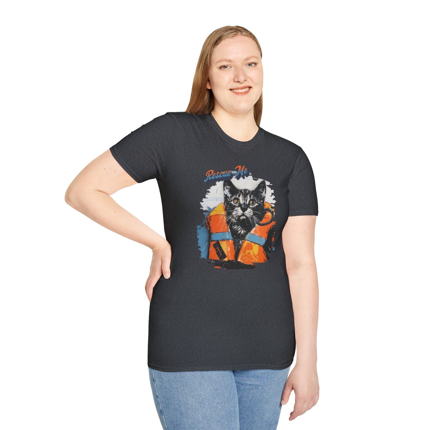 Rescue Cat - Unisex Softstyle T-Shirt