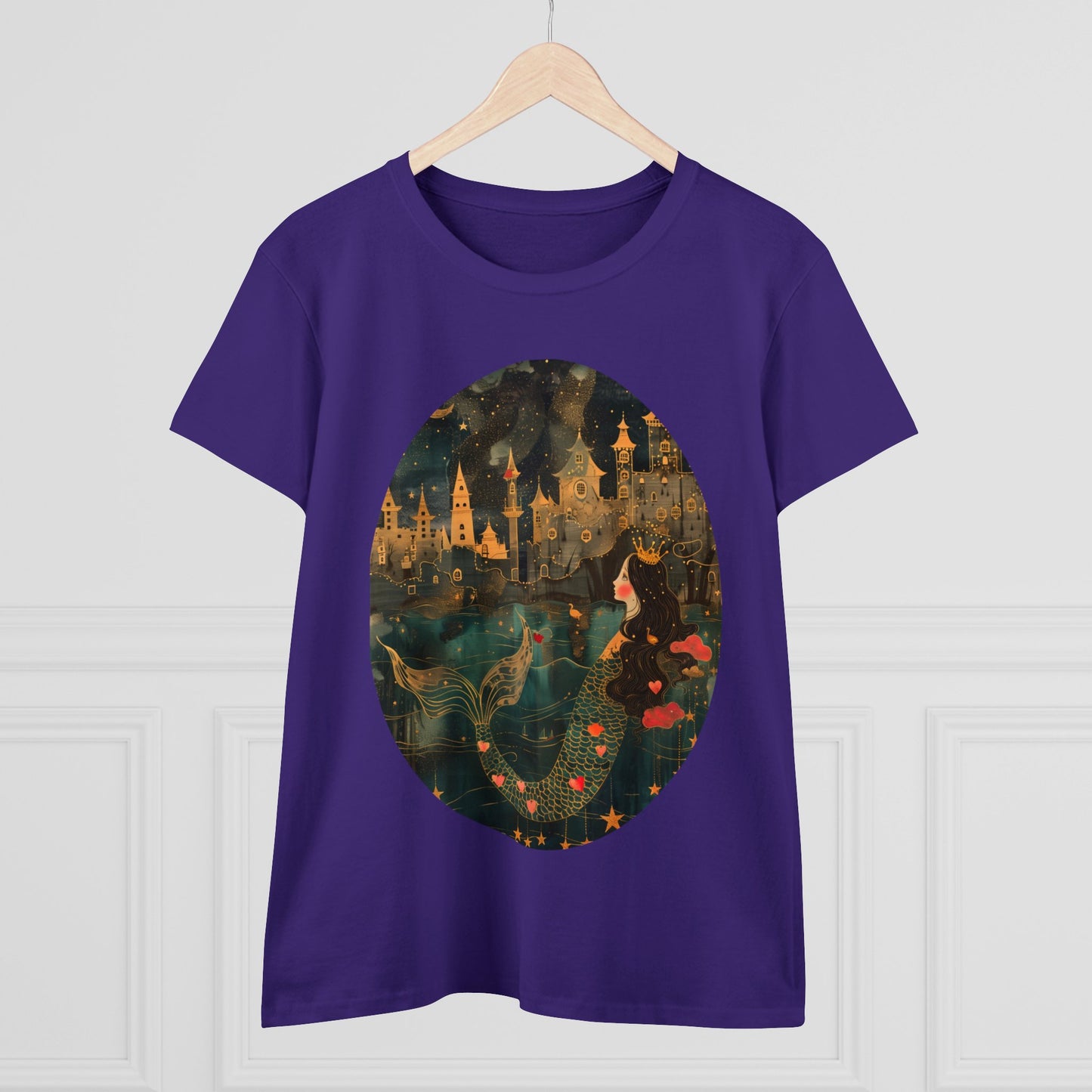 Mermaid - Fantasy - Women's Midweight Cotton Tee