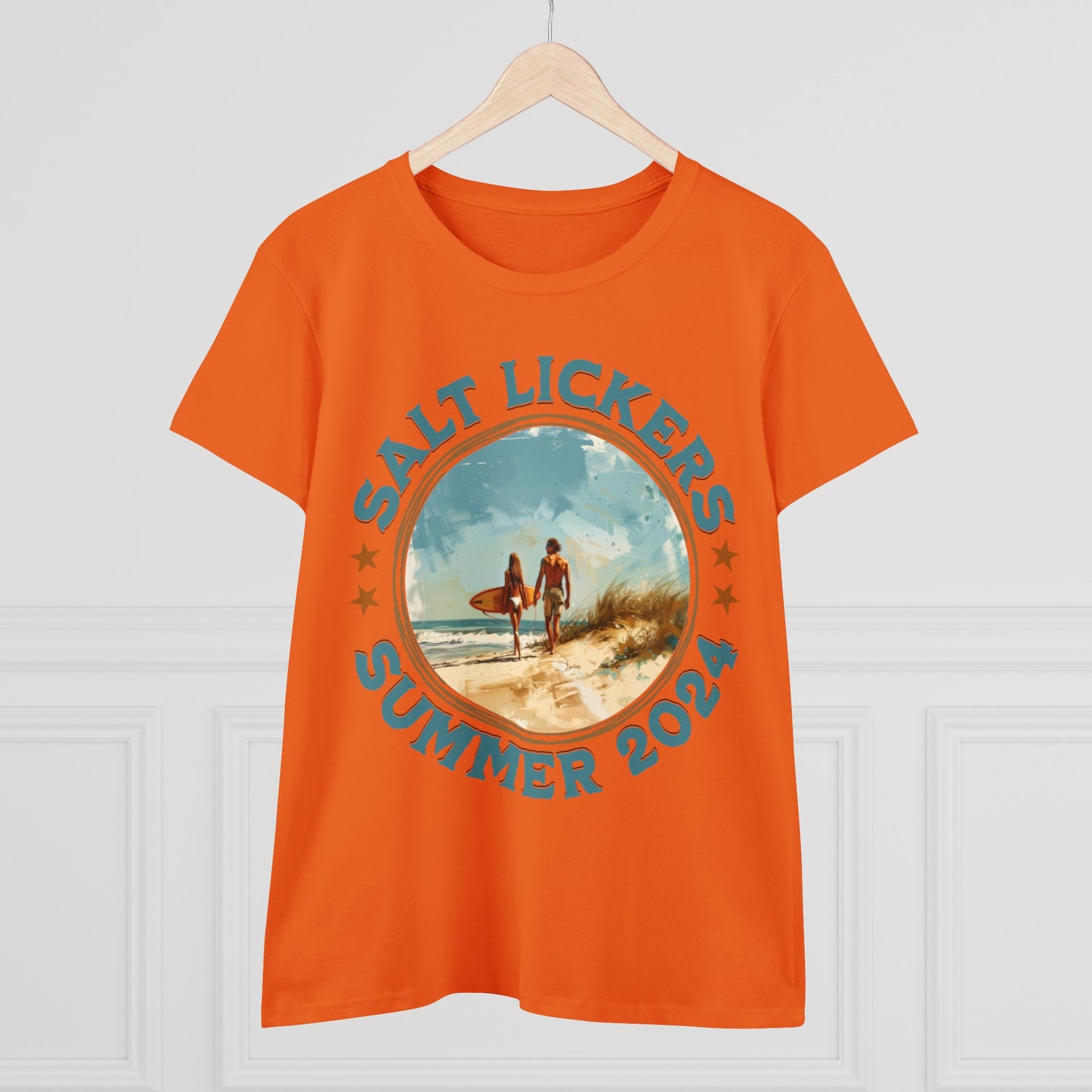 Surfing - Women's Midweight Cotton Tee