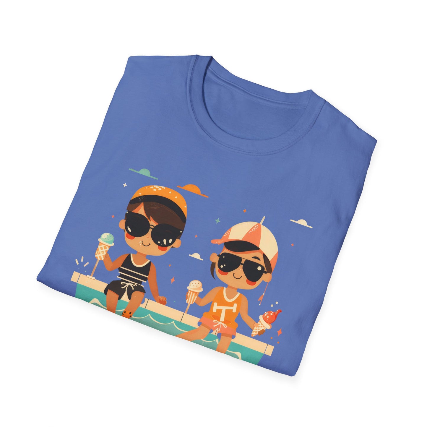 Poolside Ice Cream - Unisex Softstyle T-Shirt