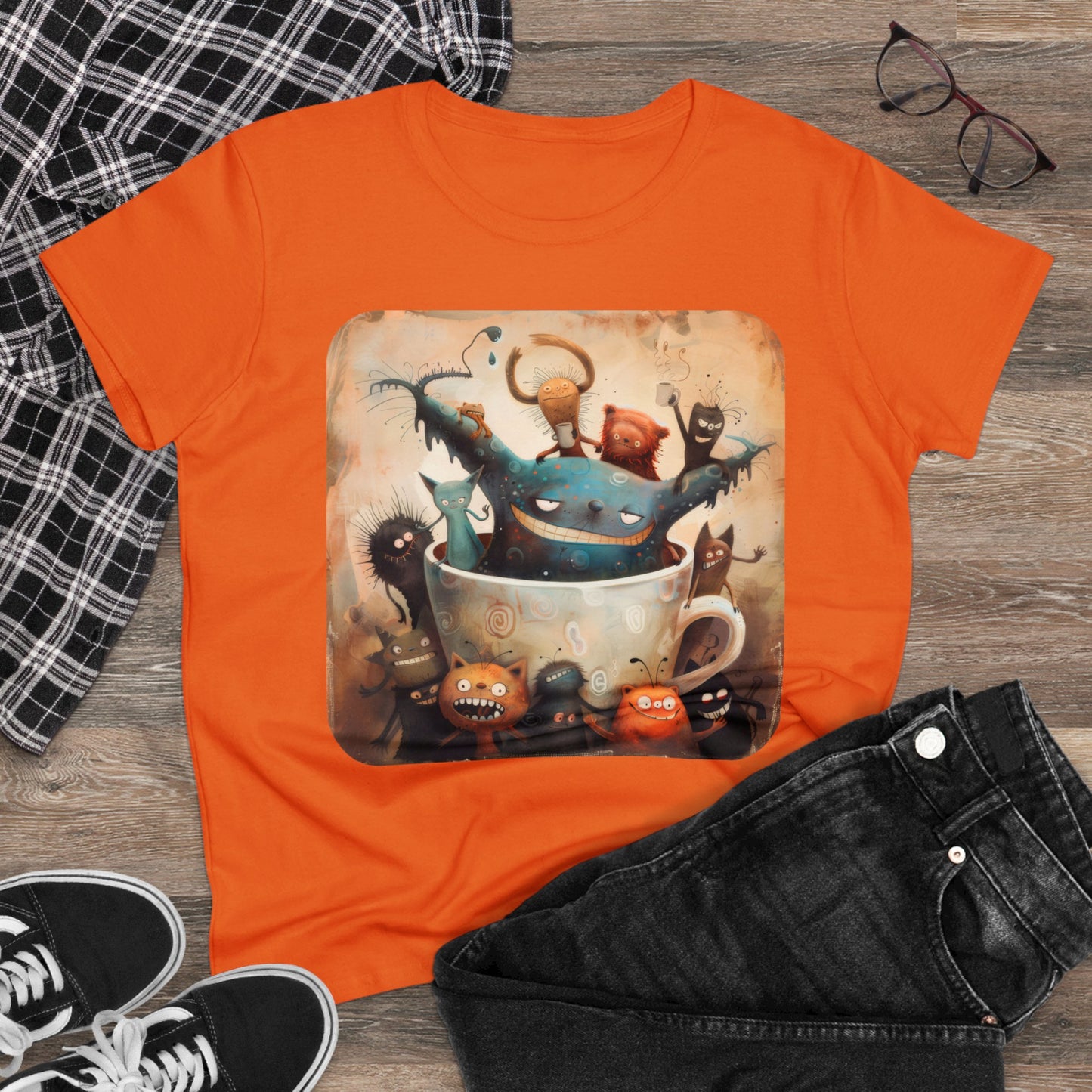 Coffee Critters - Women's Midweight Cotton Tee