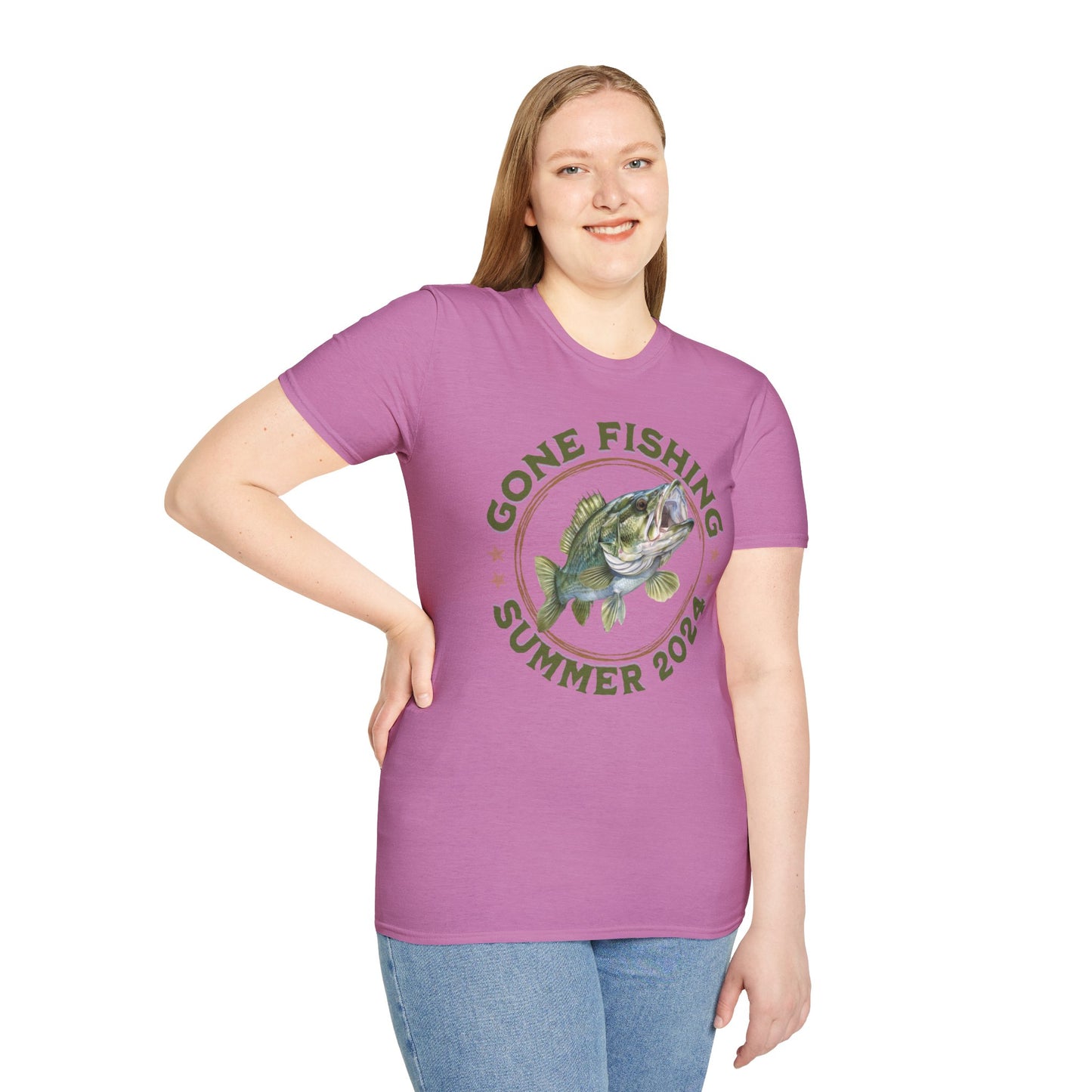 Gone Fishing - Unisex Softstyle T-Shirt