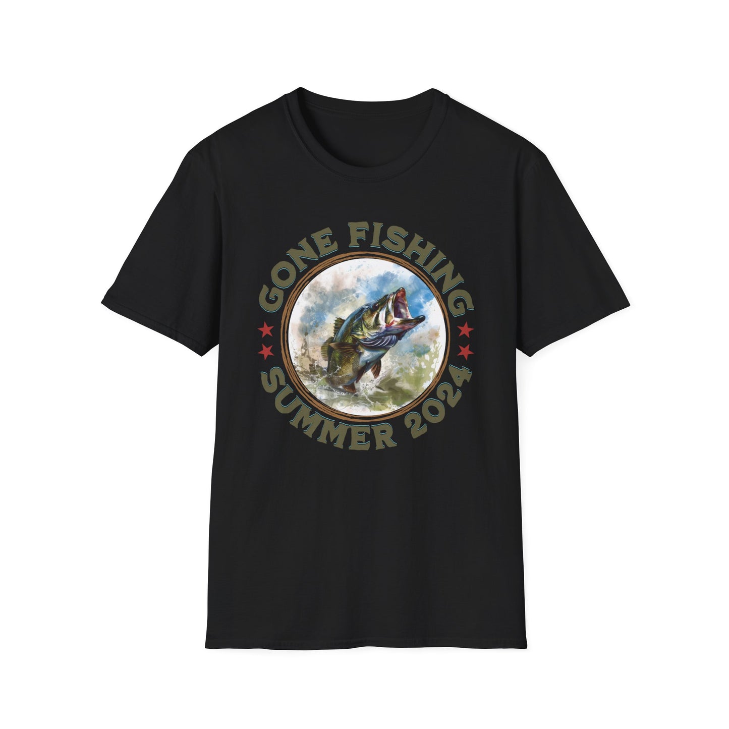 Gone Fishing - Unisex Softstyle T-Shirt