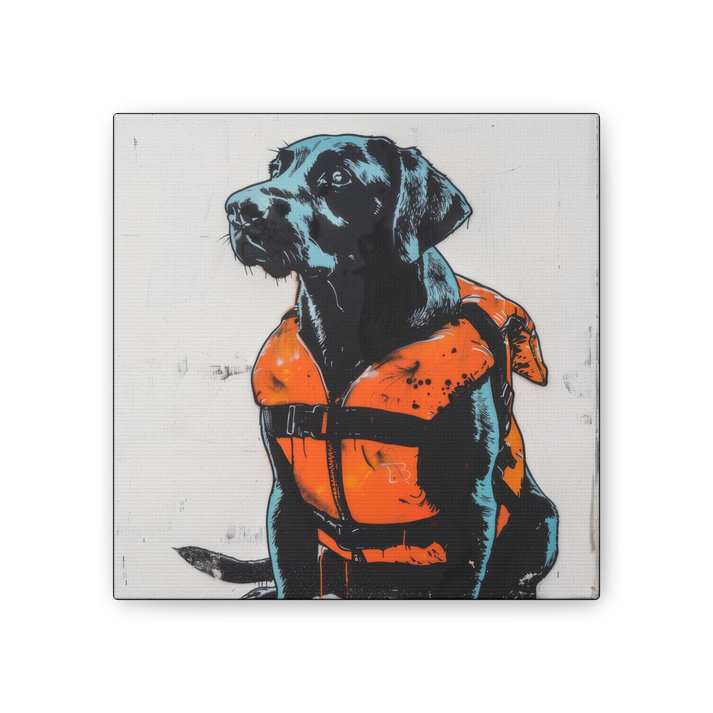 Water Dog - Canvas Stretched, 0.75"