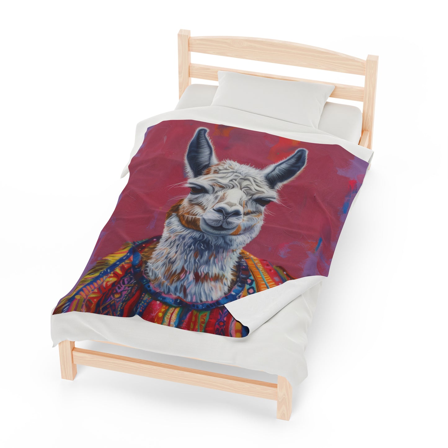 Llama - Velveteen Plush Blanket