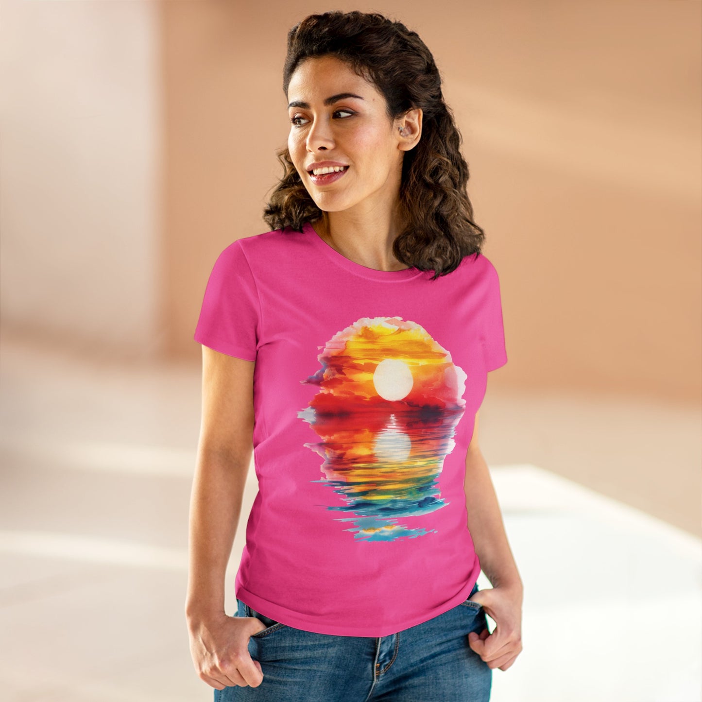 Sunrise - Women's Midweight Cotton Tee