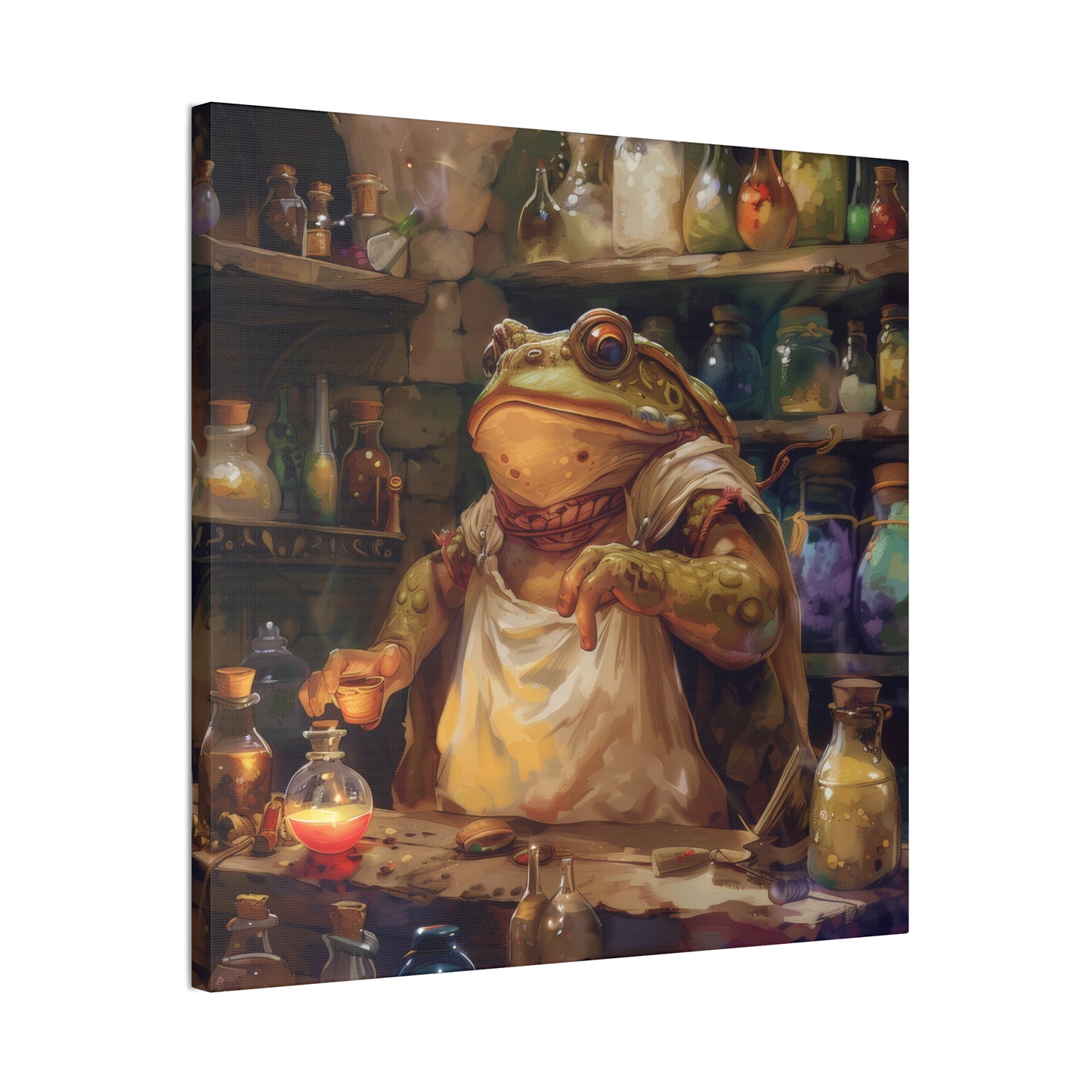 Toad Potions - Canvas Stretched, 0.75"