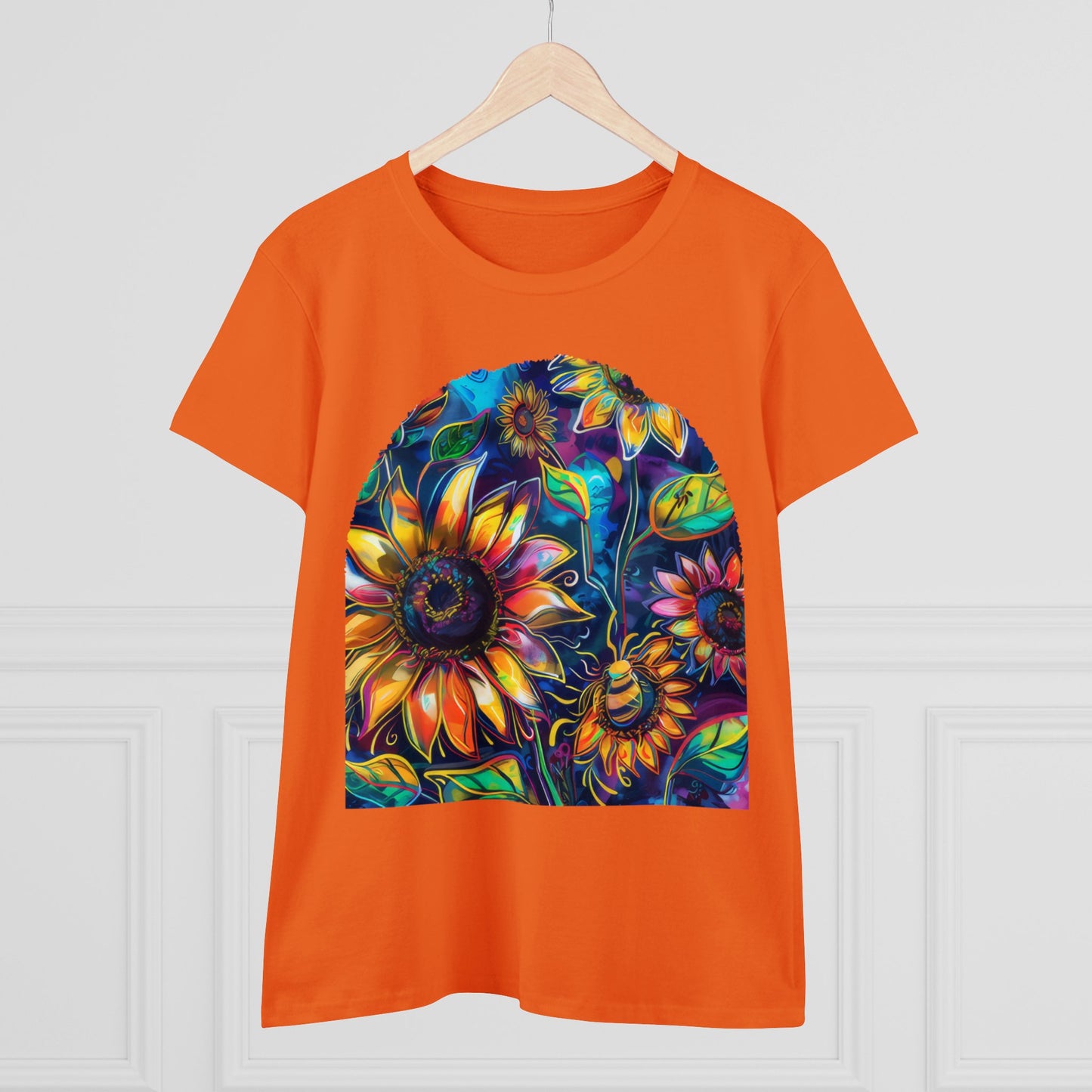 Sunflowers - Women's Midweight Cotton Tee